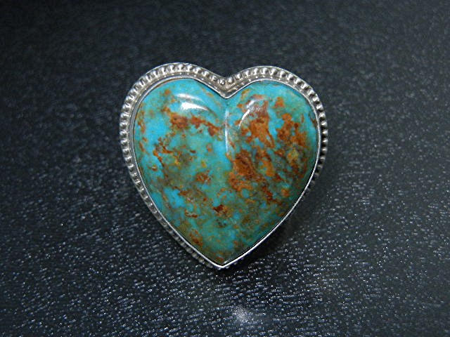 David Troutman Kingman Turquoise Sterling Silver Ring