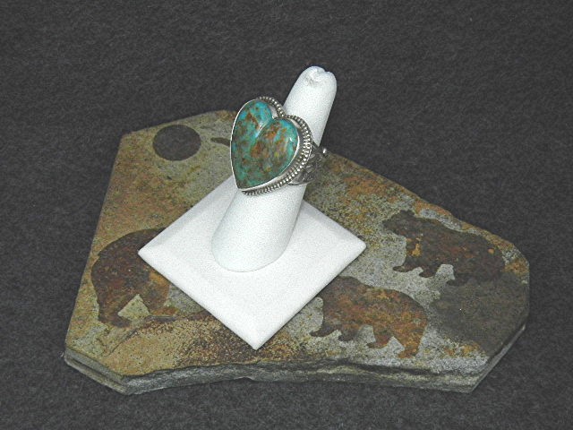 David Troutman Kingman Turquoise Sterling Silver Ring