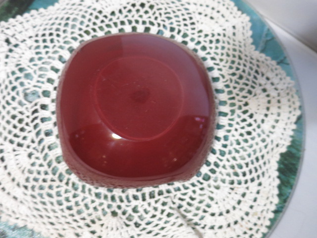 Murano Art Glass Uranium Bowl Rare Mid Century Floral Abstract
