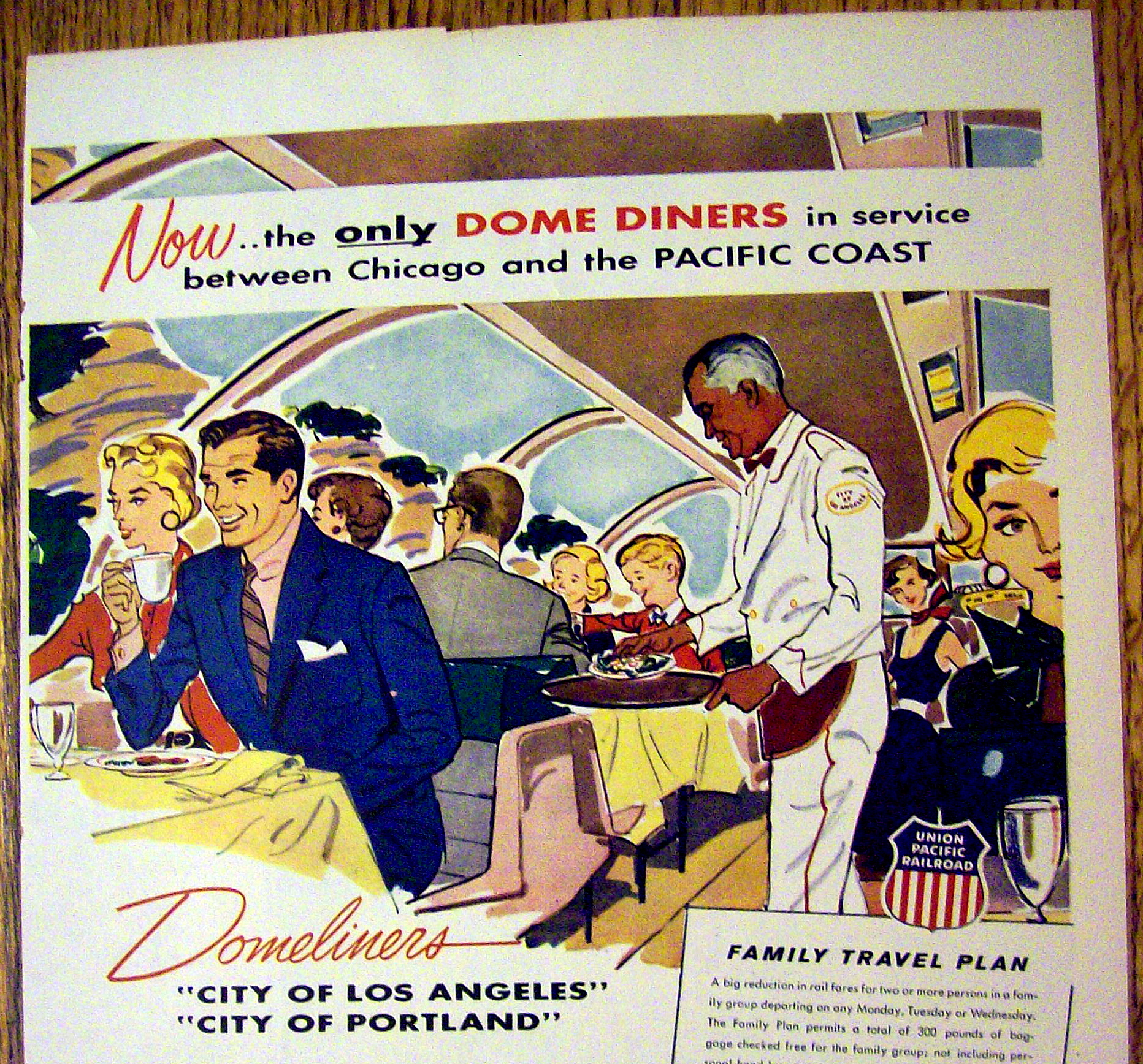 1955 Union Pacific Railroad with the Domeliners