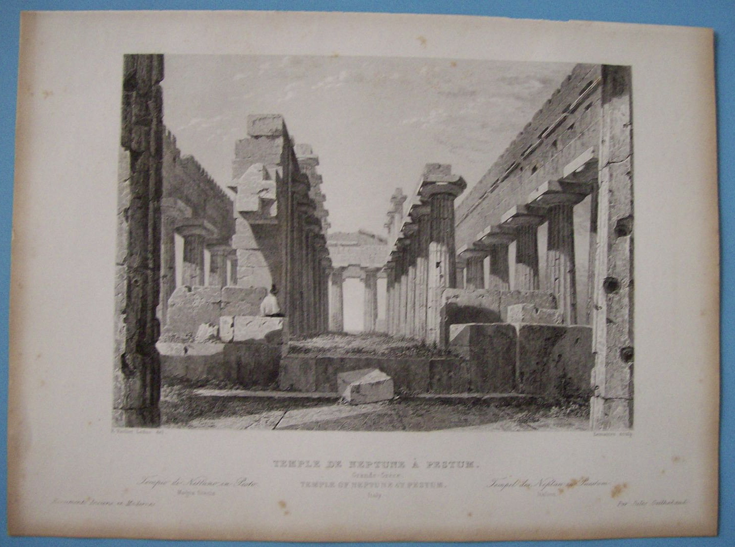 Temple De Neptune A Pestum
