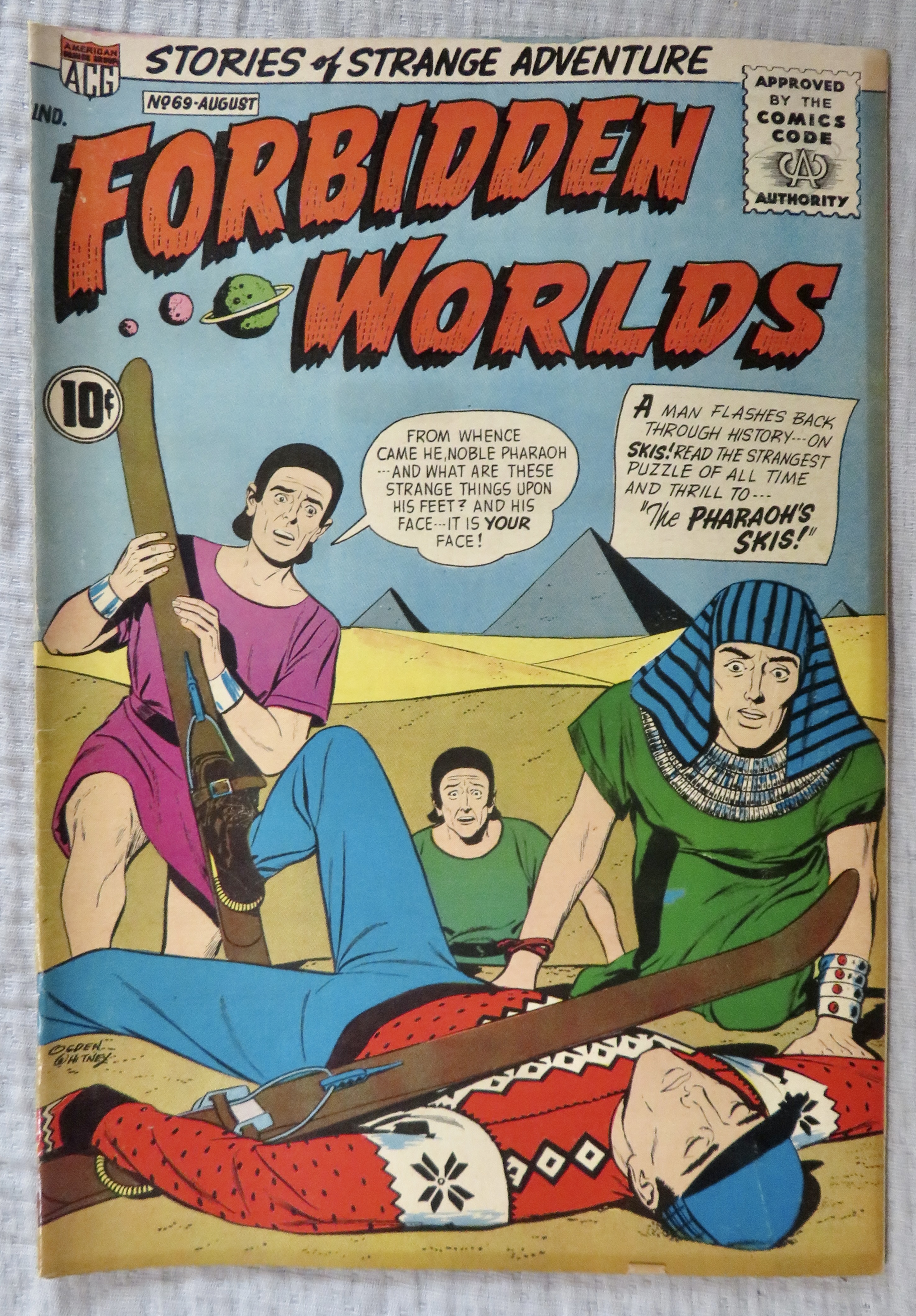 Forbidden Worlds Comic August 1958 Pharaoh's Skis