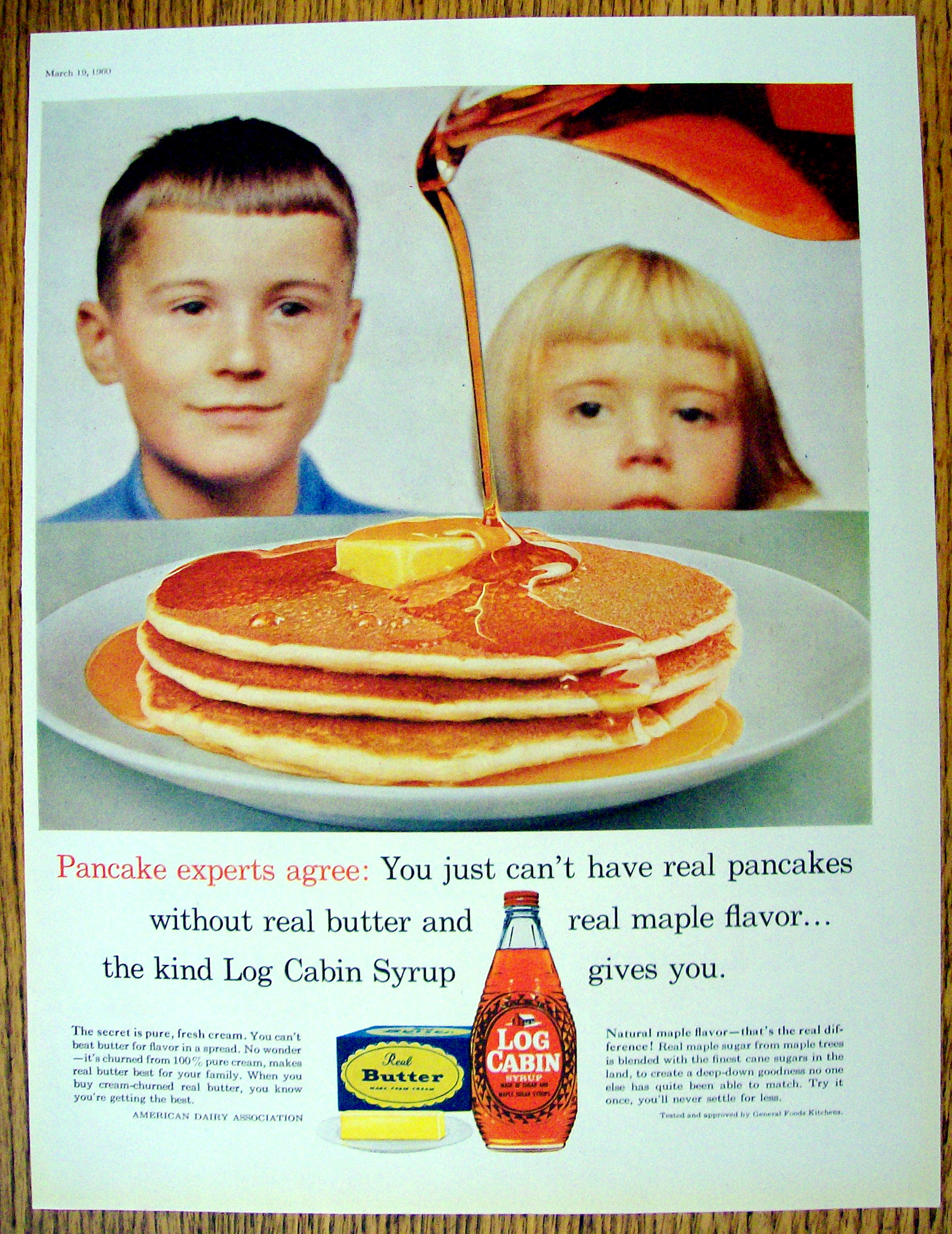 Vintage Ad: 1960 Log Cabin Syrup