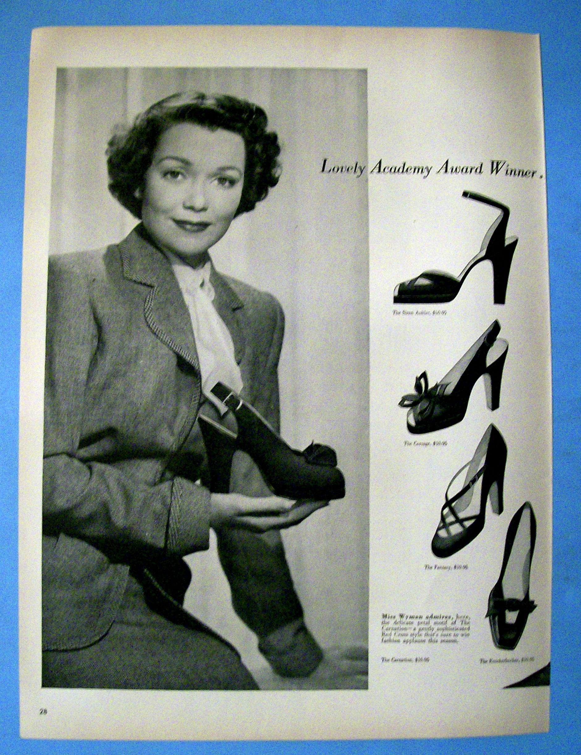 Vintage Ad: 1949 Red Cross Shoes w/ Jane Wyman