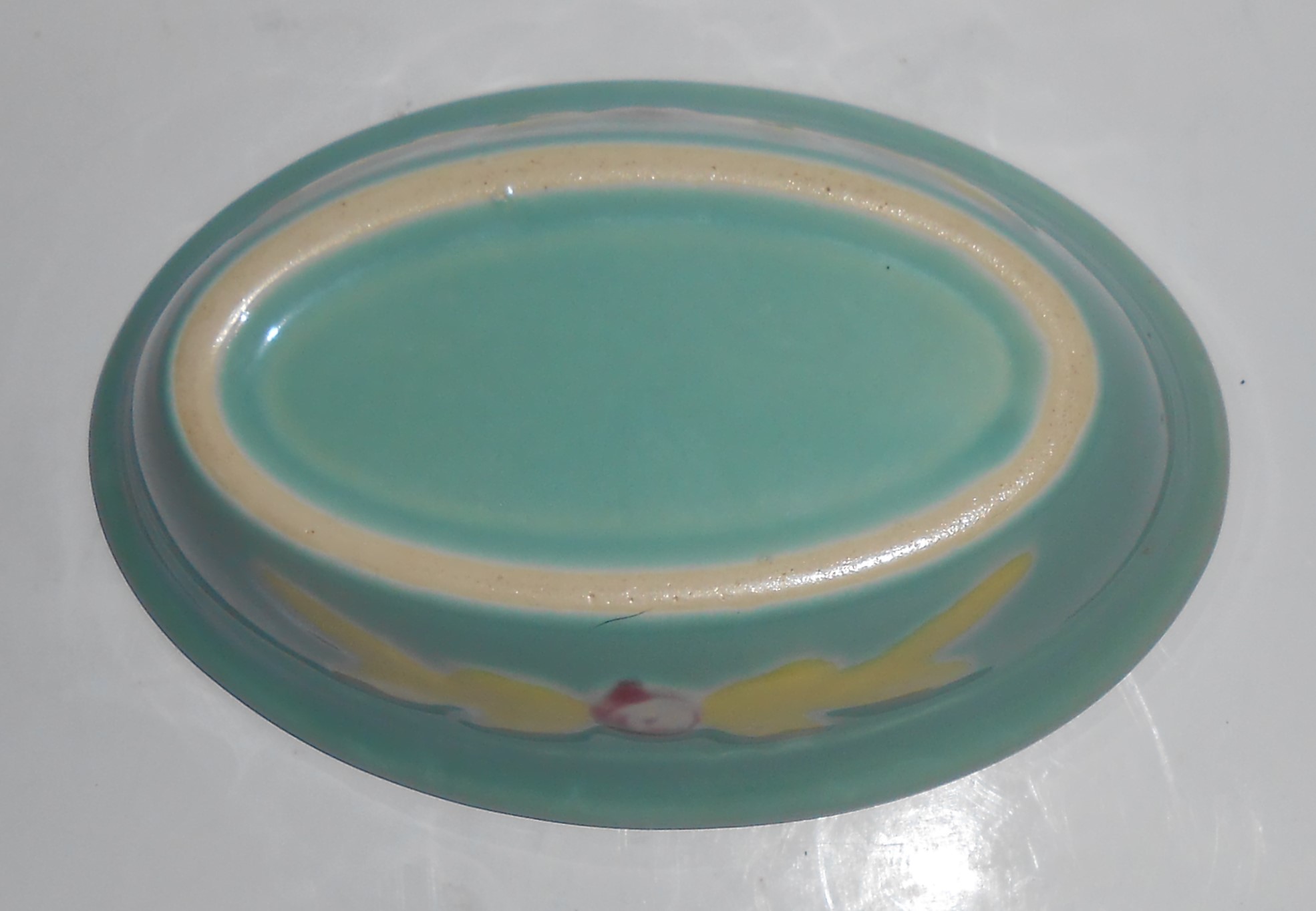 Coors Pottery Rosebud Green DEEP Baker VERY RARE