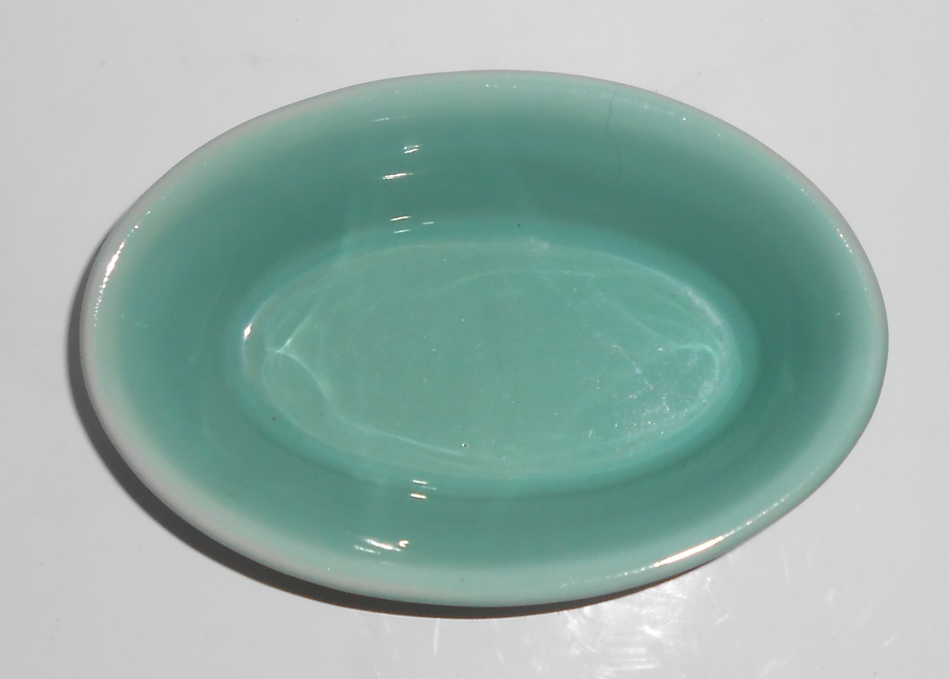 Coors Pottery Rosebud Green DEEP Baker VERY RARE