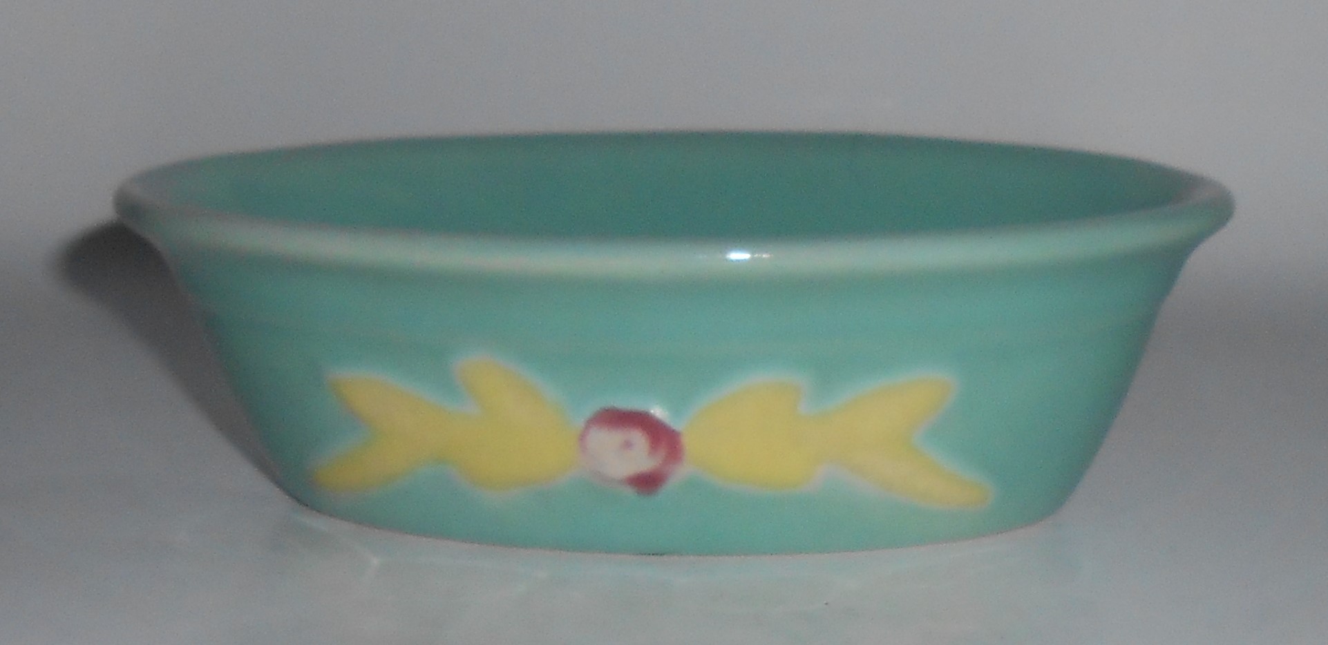 Coors Pottery Rosebud Green DEEP Baker VERY RARE