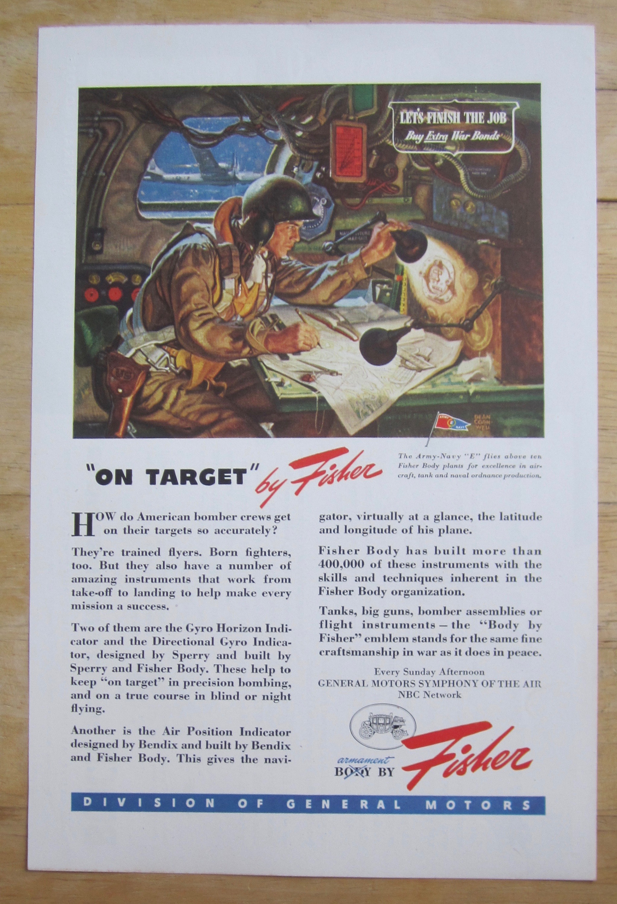 1944 Body By Fisher By Dean Cornwell (On Target)