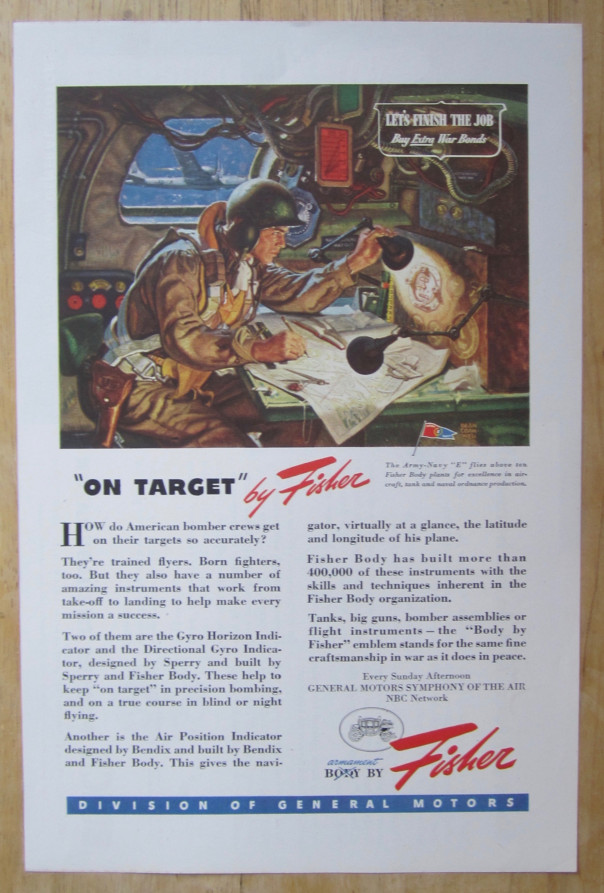 1944 Body By Fisher By Dean Cornwell (On Target)