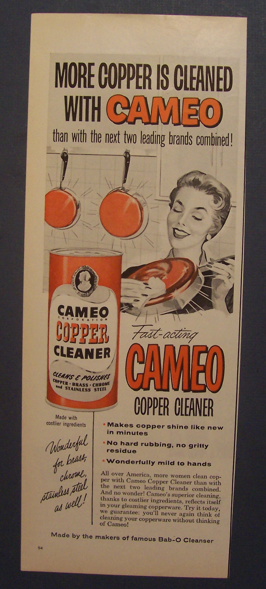 1958 Cameo Copper Cleaner