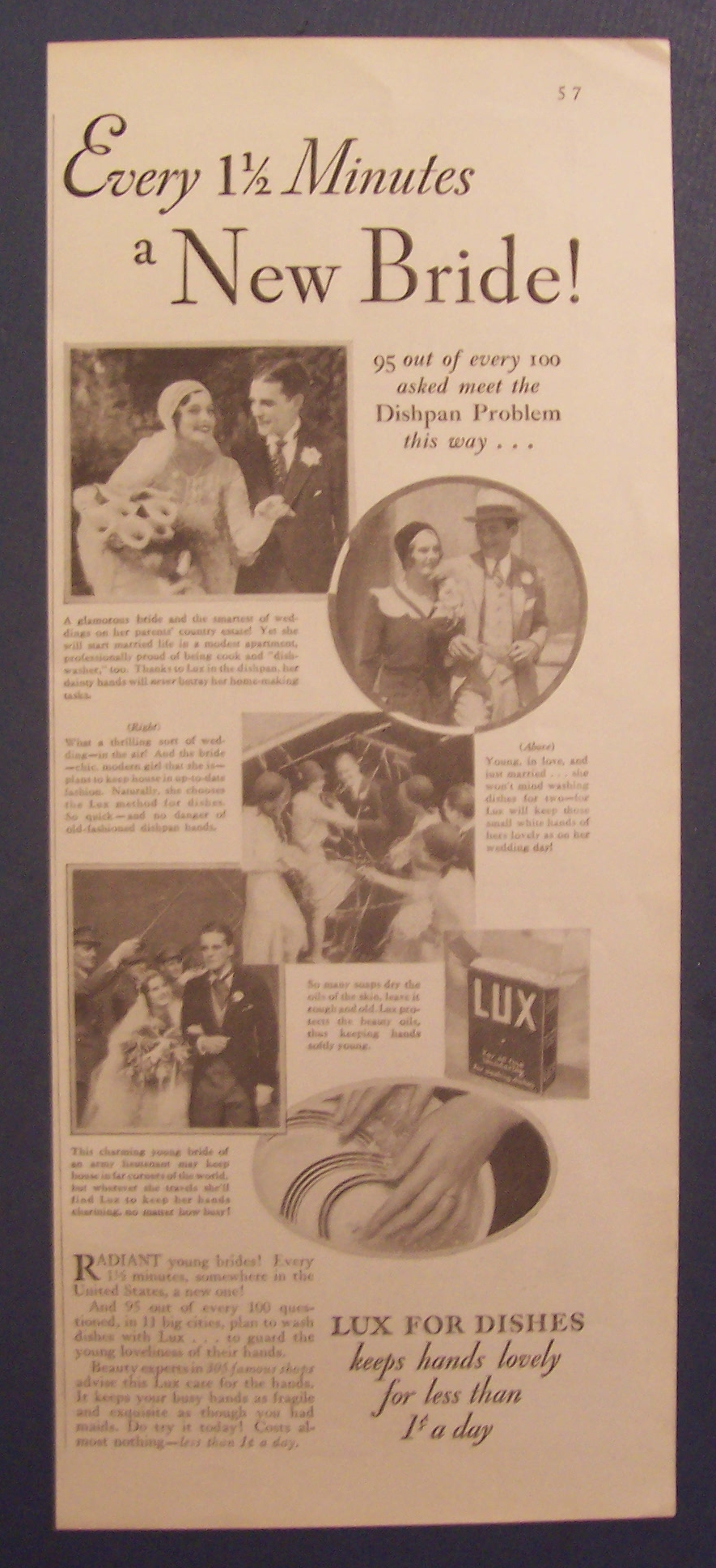 1931 Lux For Dishes