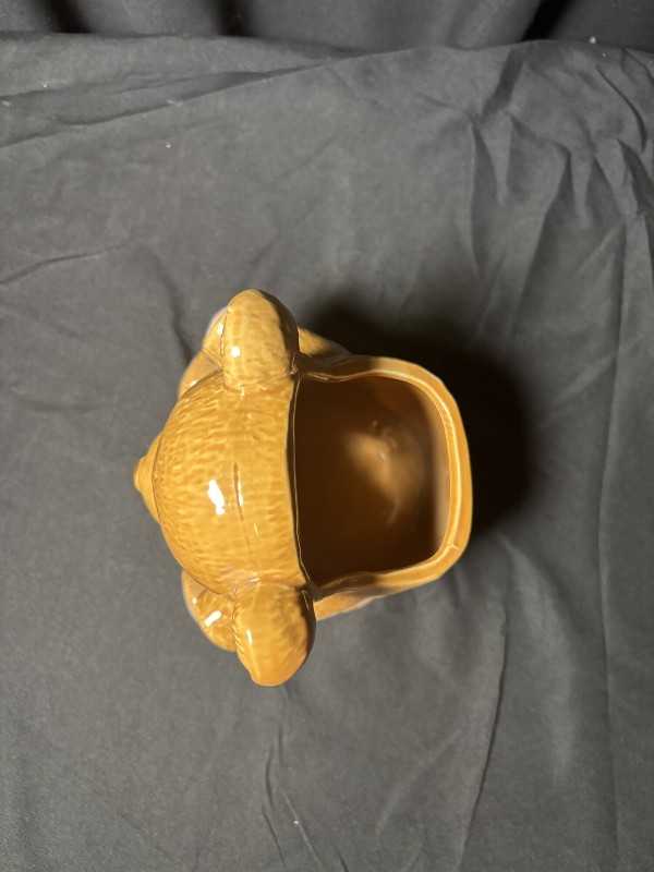 Vintage Inarco Japan Ceramic Teddy Bear Planter CN-1319 Brown Nursery Decor