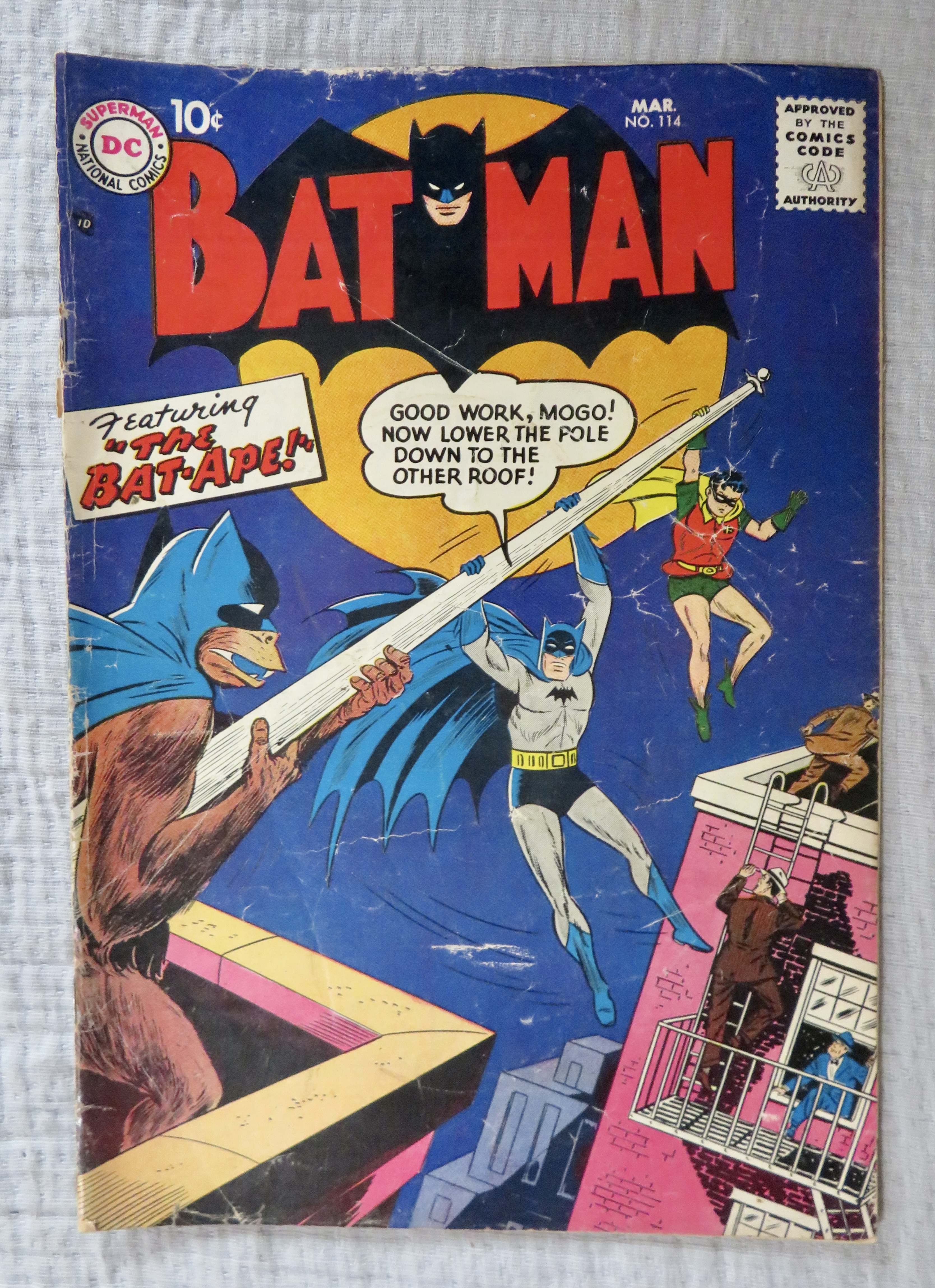Batman Comic March 1958 The Bat Ape #114