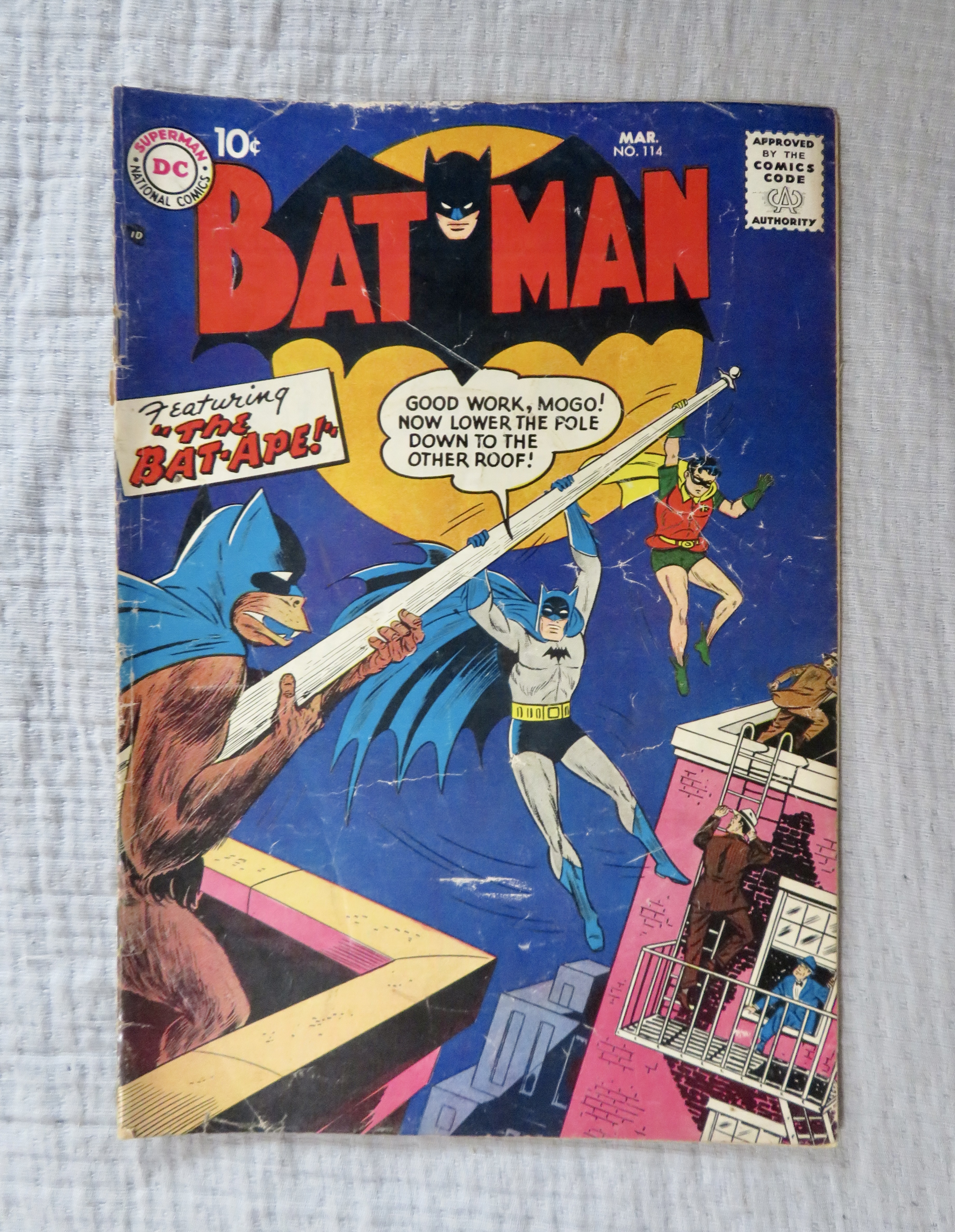 Batman Comic March 1958 The Bat Ape #114