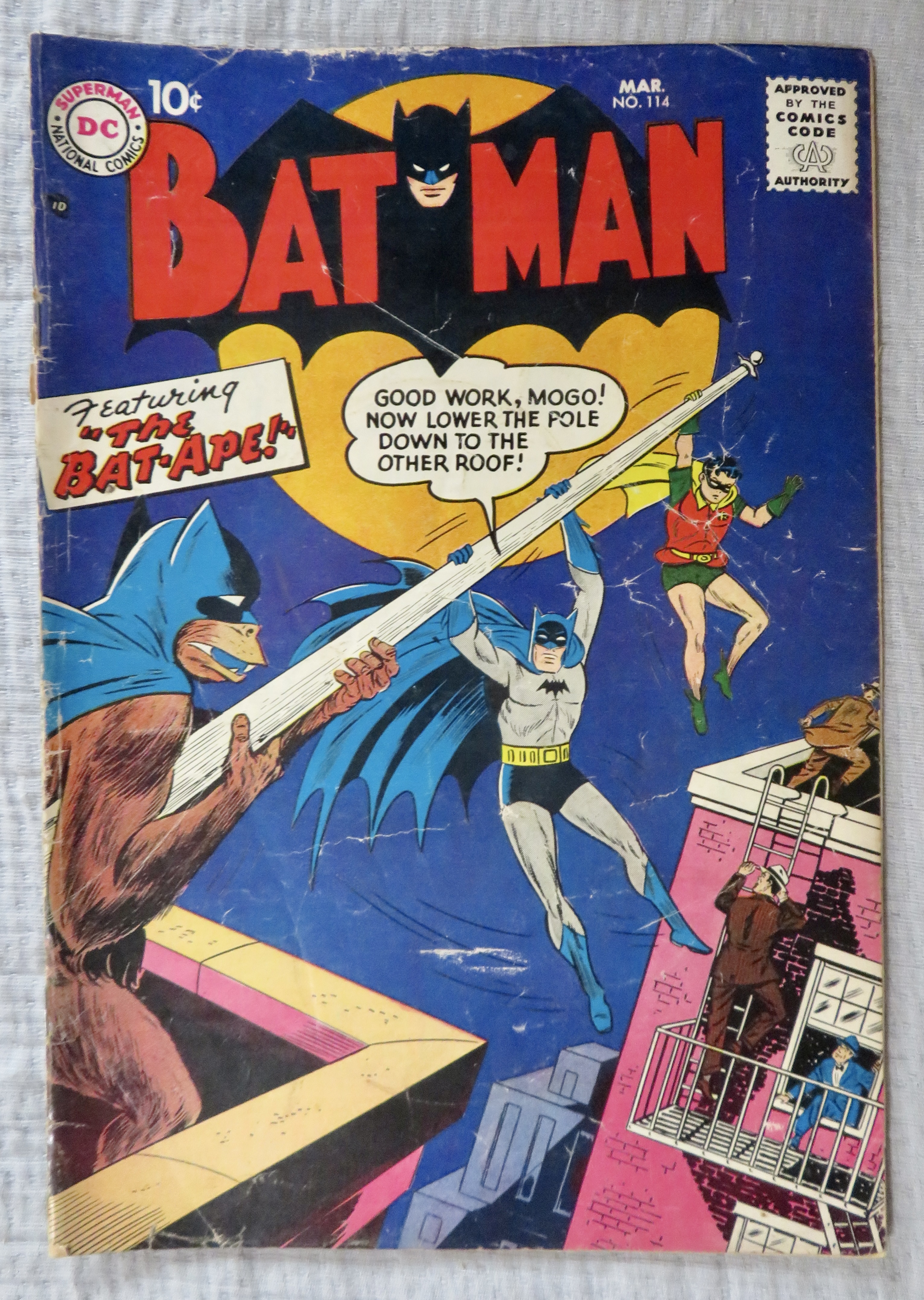 Batman Comic March 1958 The Bat Ape #114