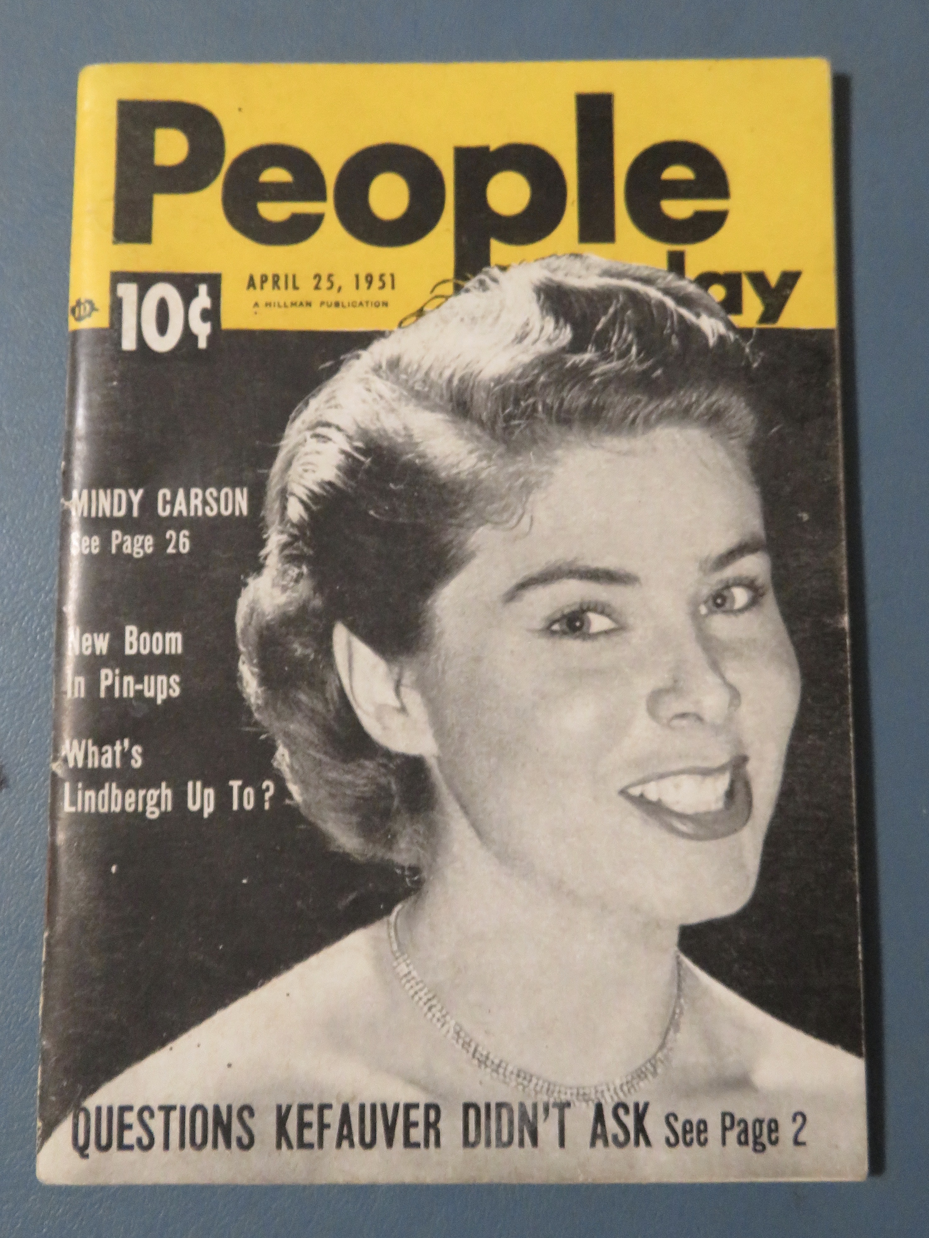 People Today Magazine April 25, 1951 Mindy Carson