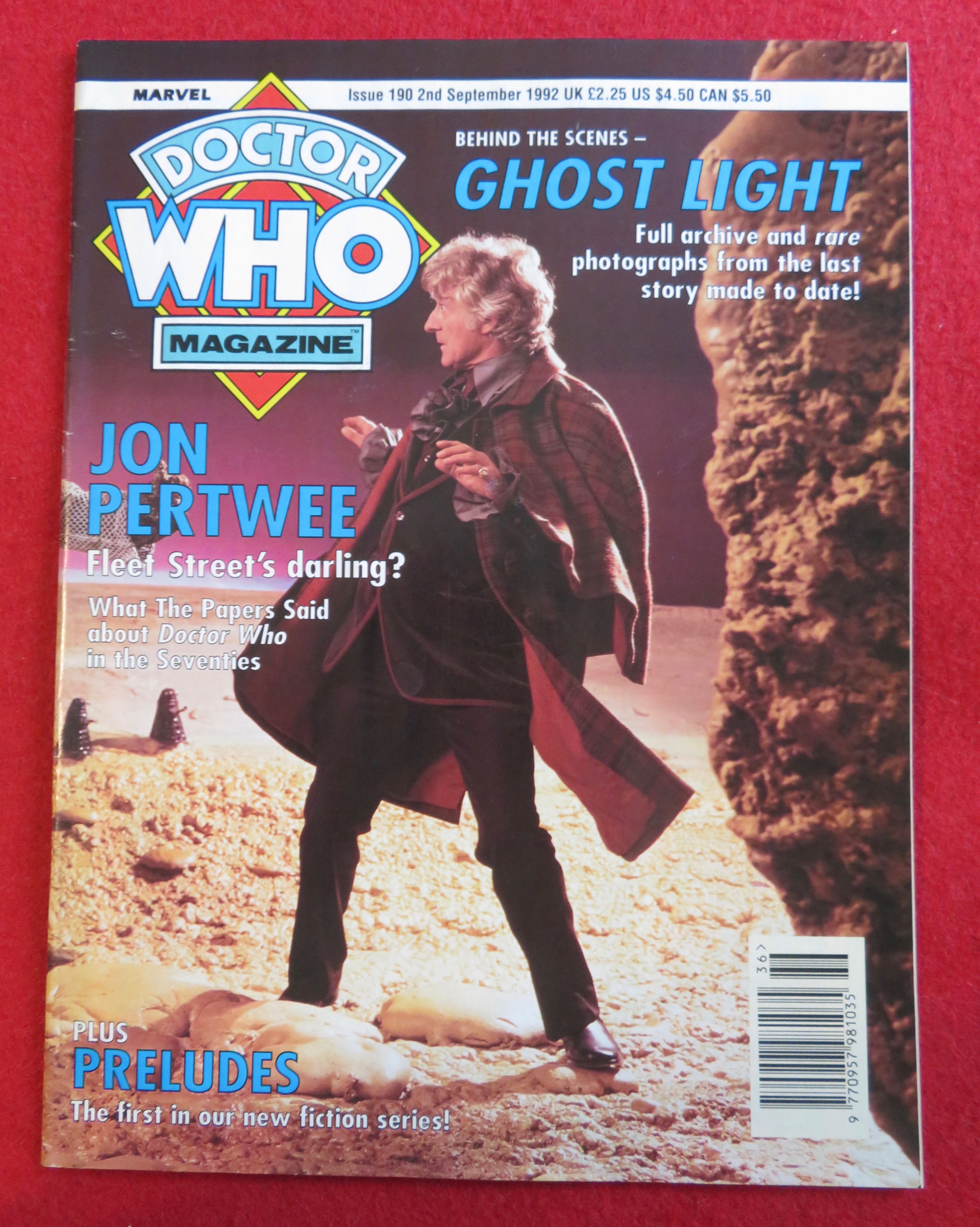 Doctor (Dr) Who Magazine September 2, 1992