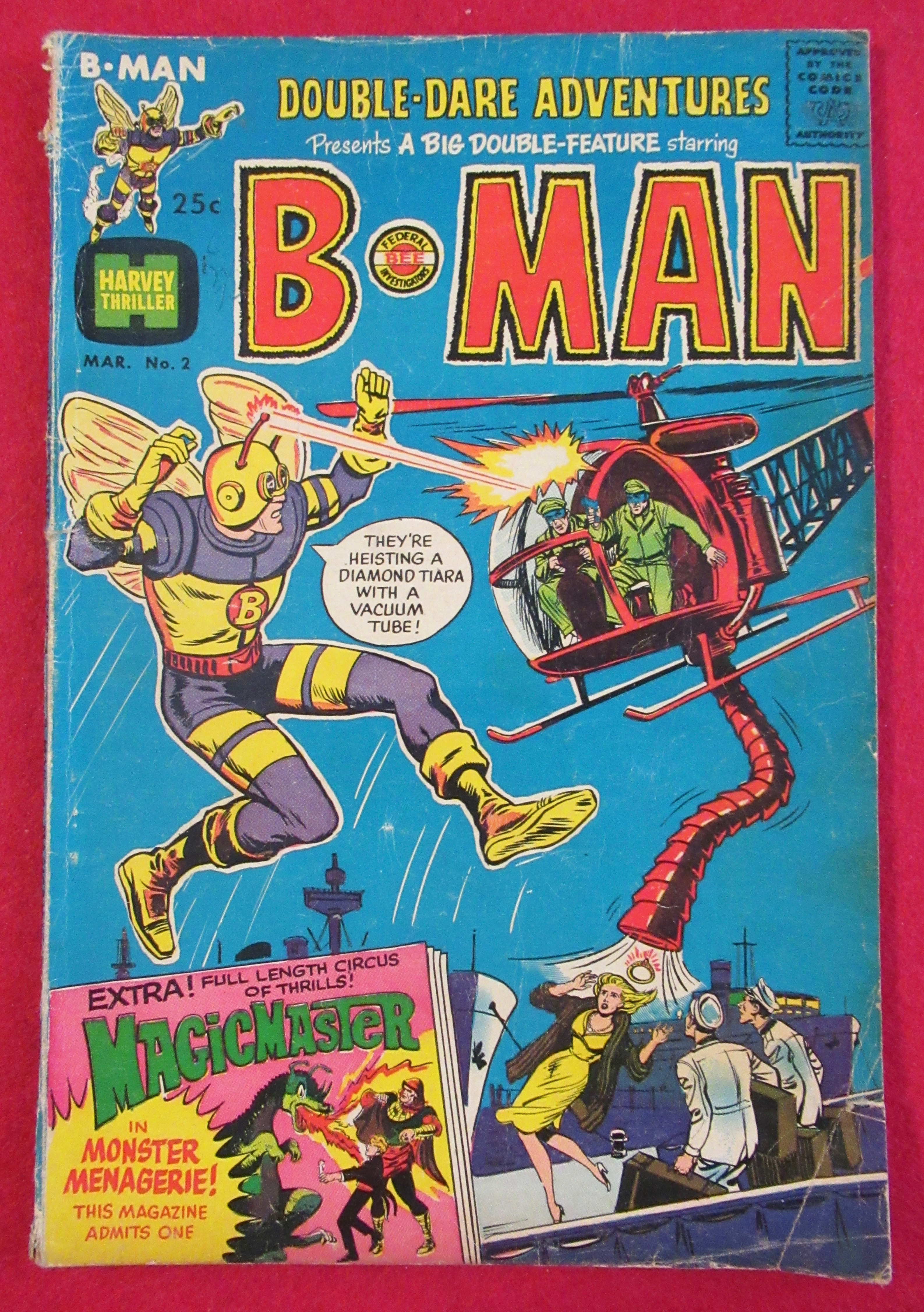 B-Man Comic March 1963 Birth Of F - Bee - I