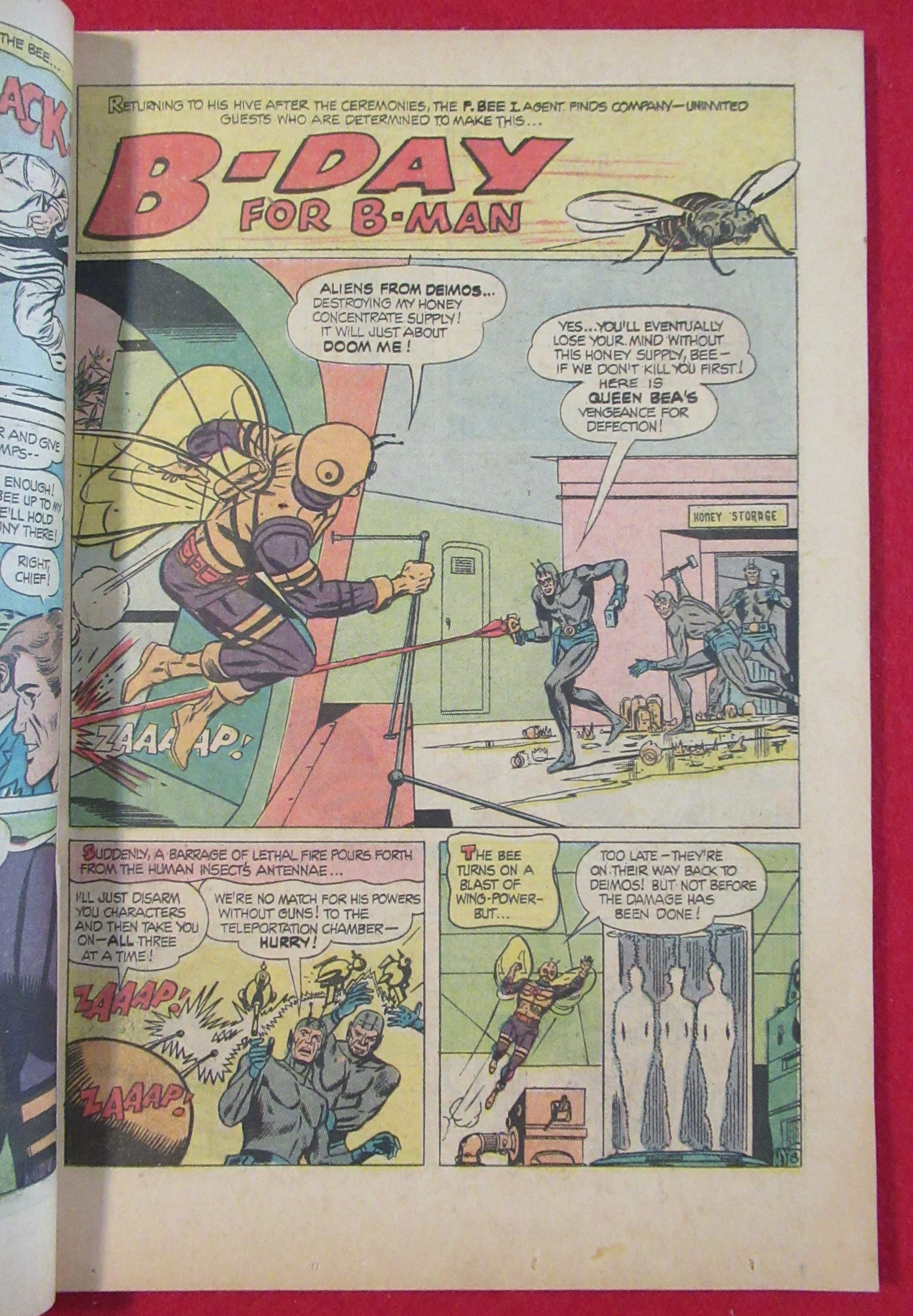 B-Man Comic March 1963 Birth Of F - Bee - I