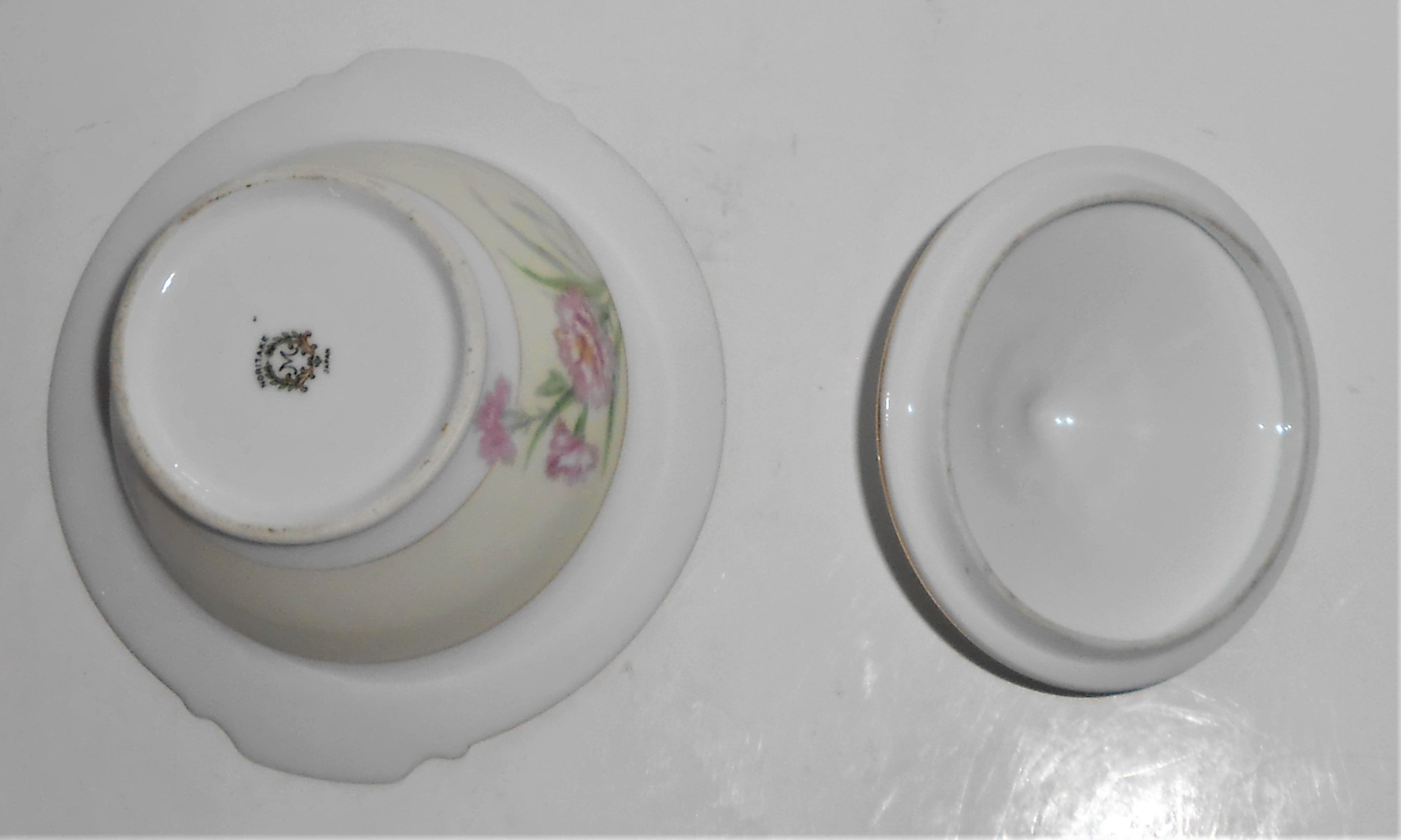Noritake China Porcelain Mystery 1 Pink Carnation Sugar