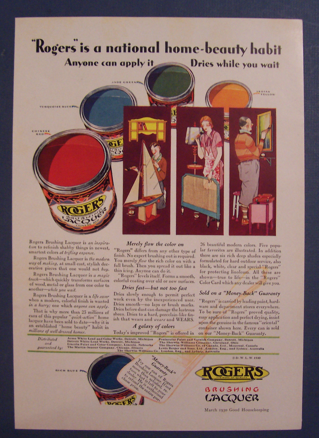 1930  Rogers Brushing Lacquer