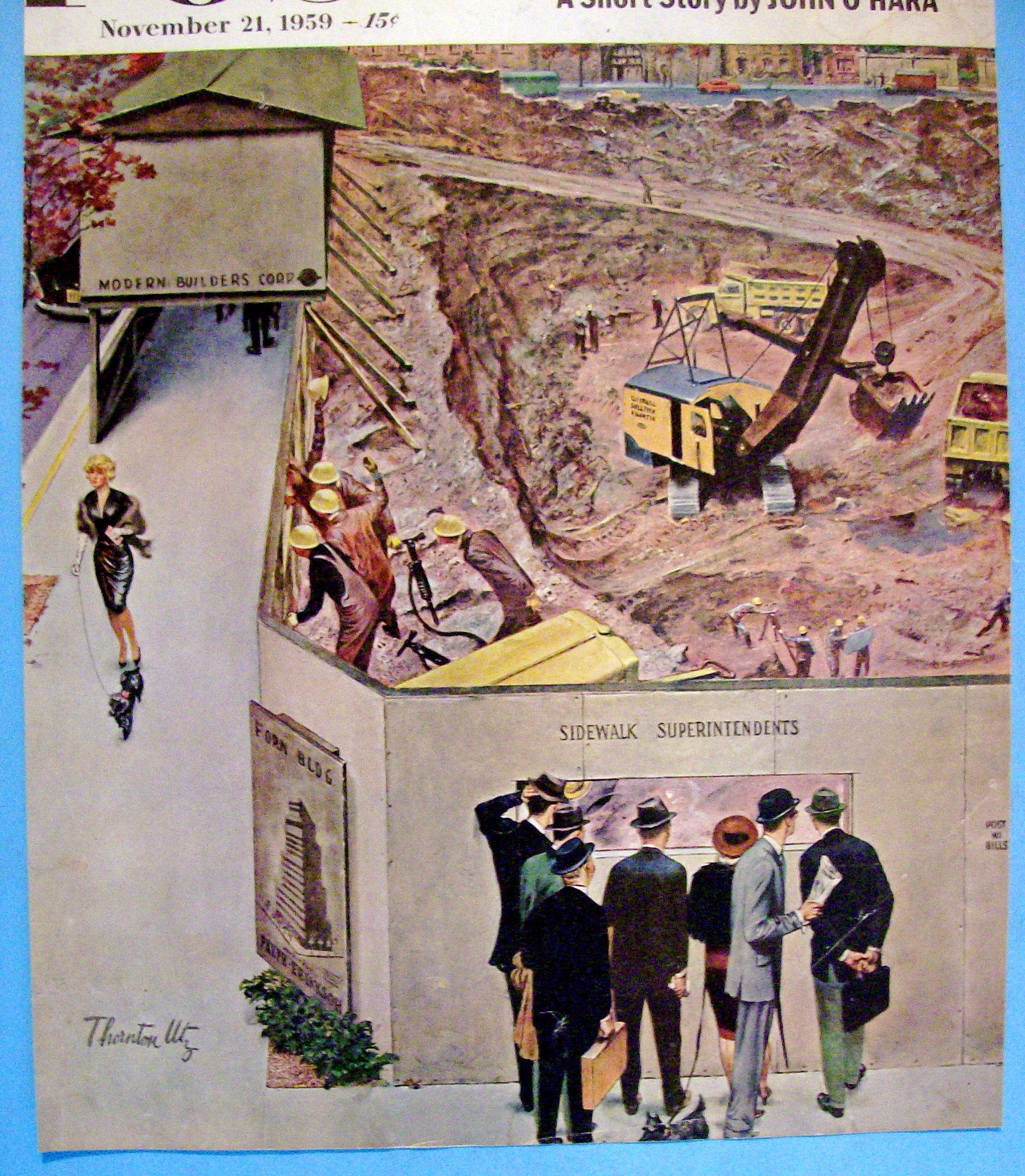 Saturday Evening Post Cover -Nov 21, 1959 -Thornton Utz