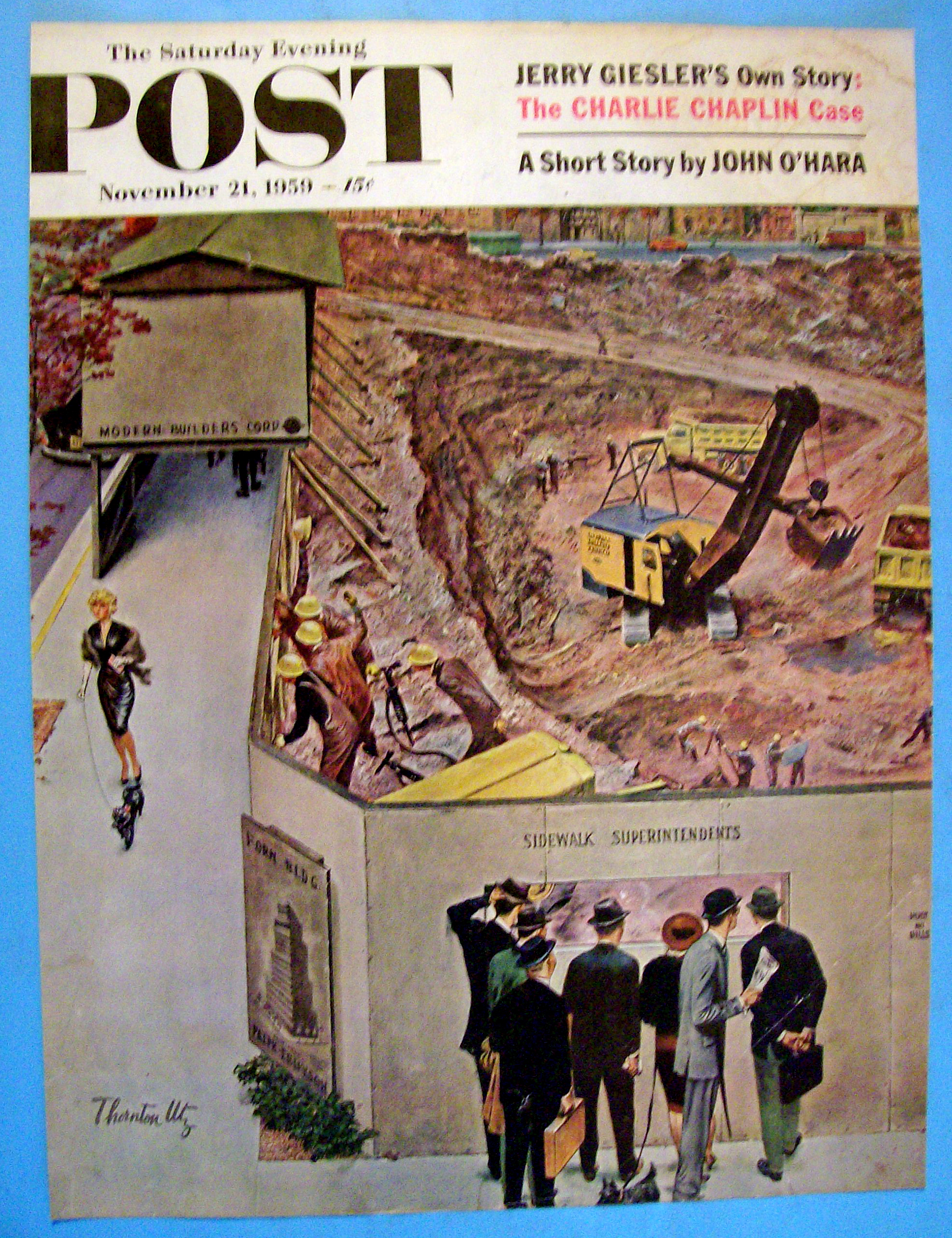 Saturday Evening Post Cover -Nov 21, 1959 -Thornton Utz