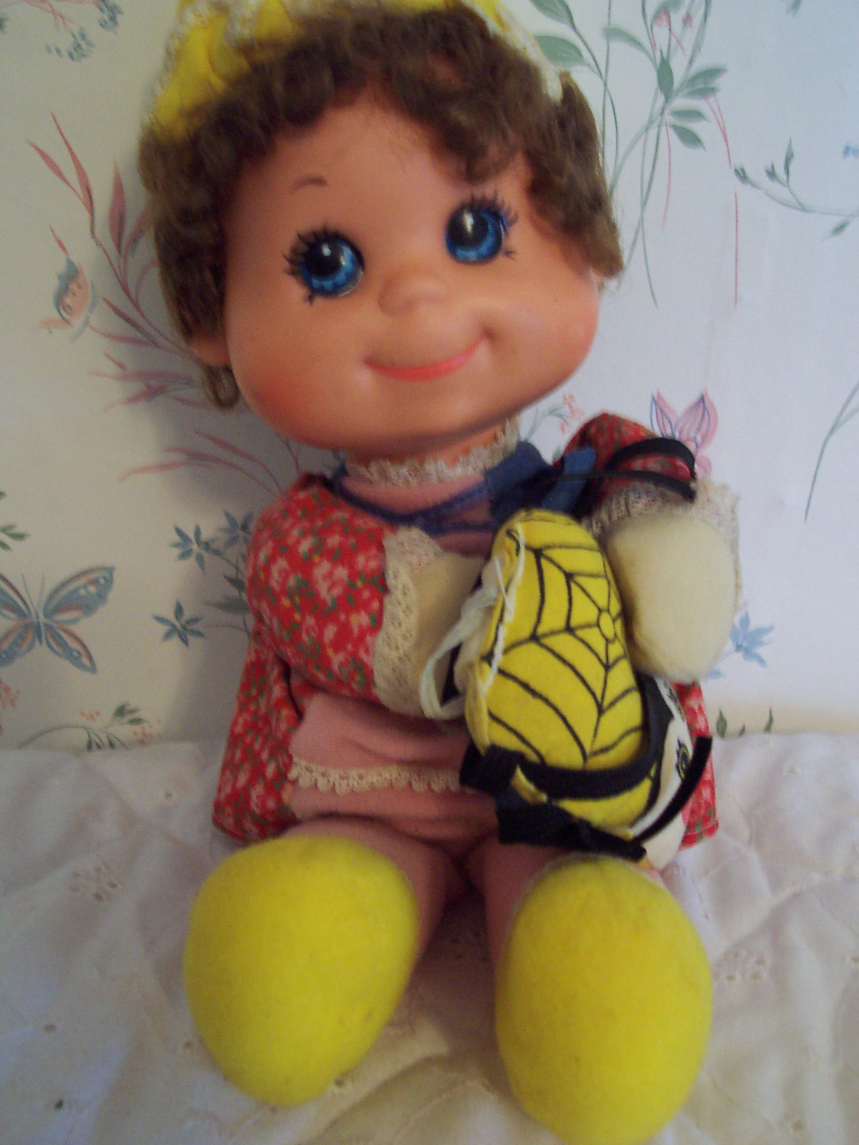 Baby Beans doll Miss Muffet w Spider Mattel