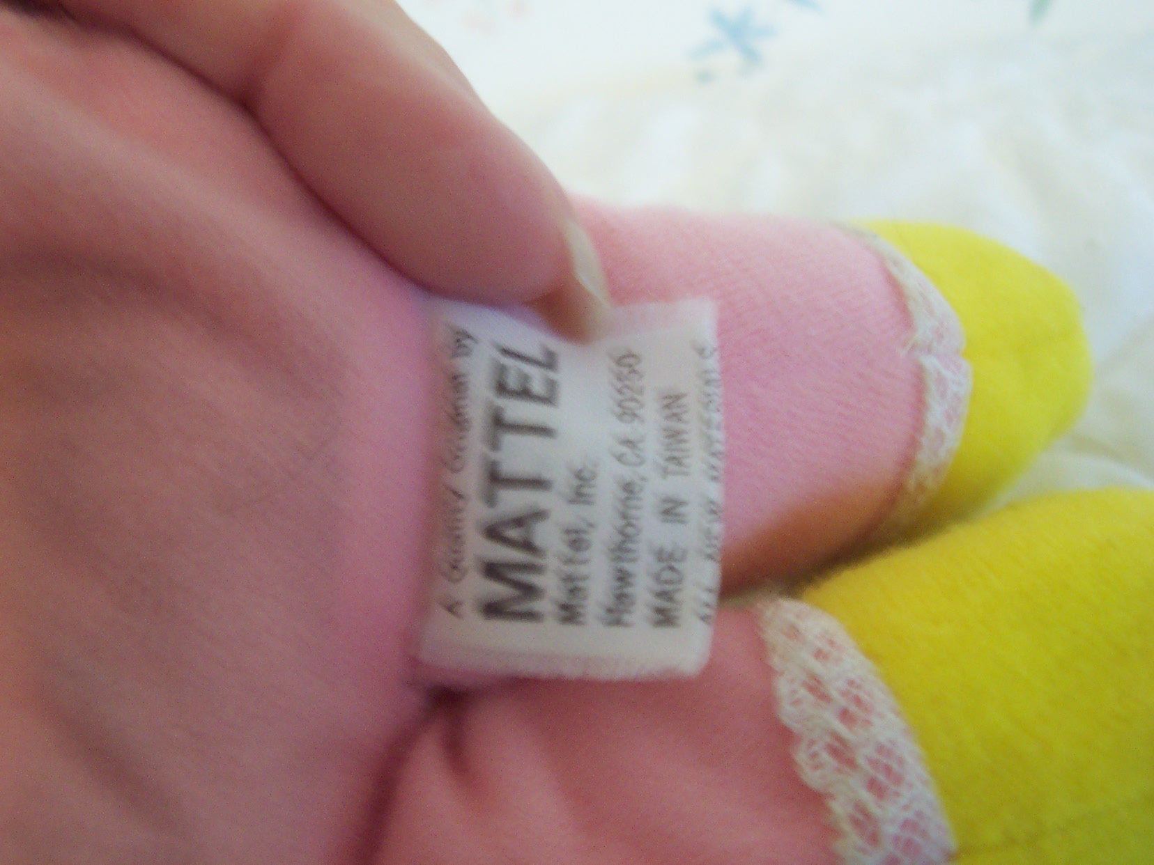 Baby Beans doll Miss Muffet w Spider Mattel