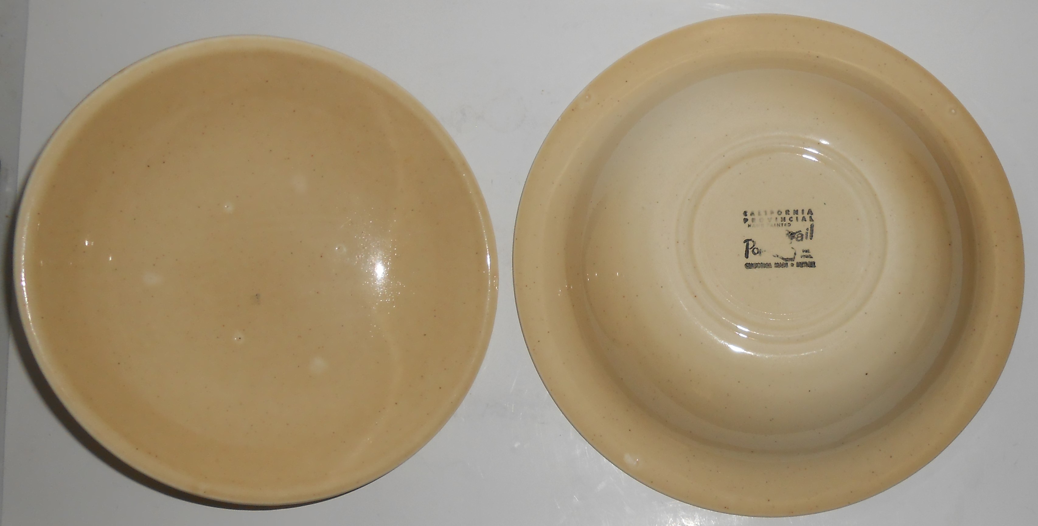 Metlox Pottery Poppy Trail California Provincial Veg