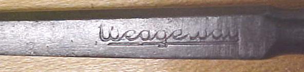 Weageway Socket Firmer Chisel 1/4  inch Crown Logo