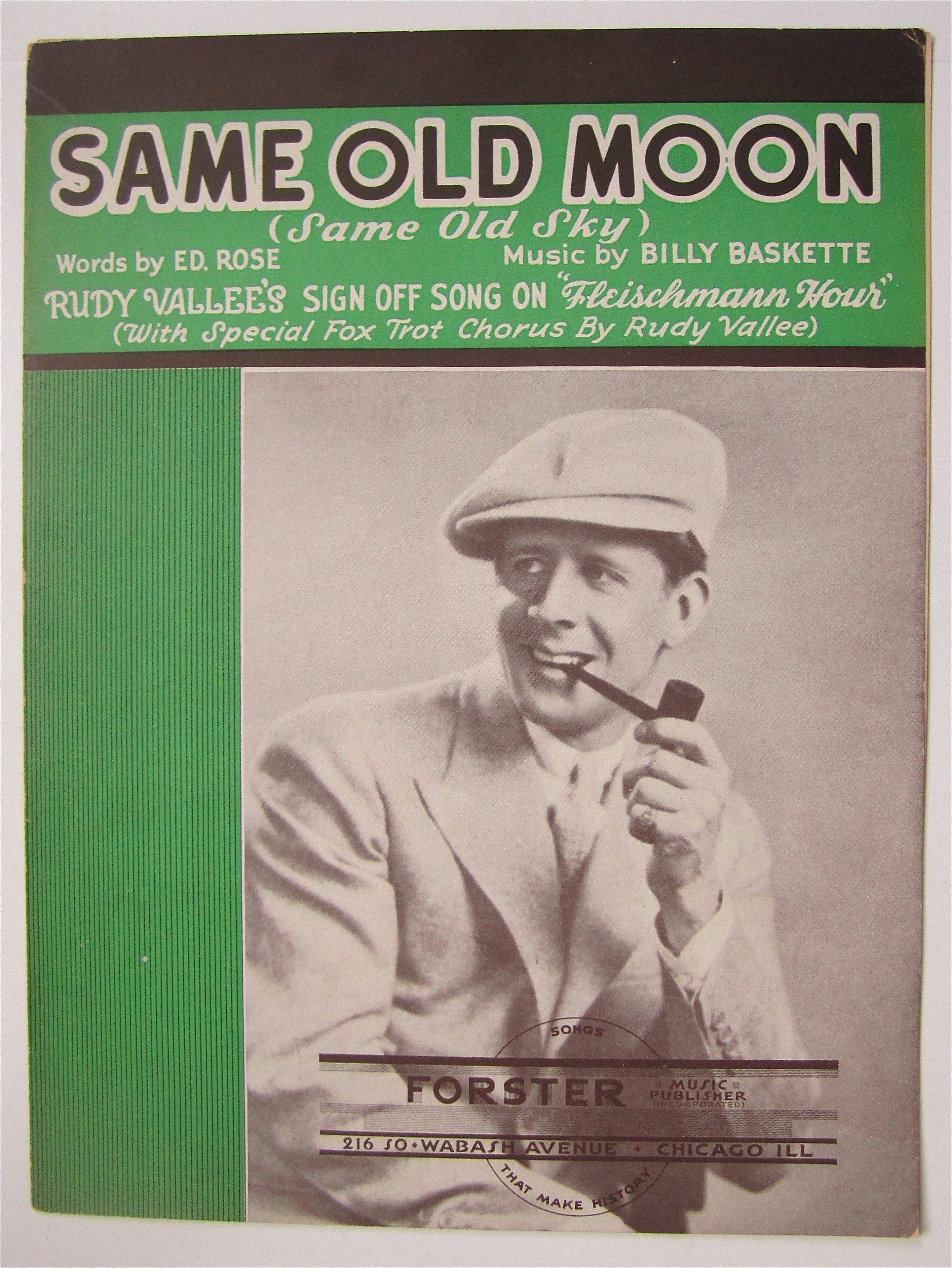 Sheet Music 1932 Same Old Moon (Same Old Sky)