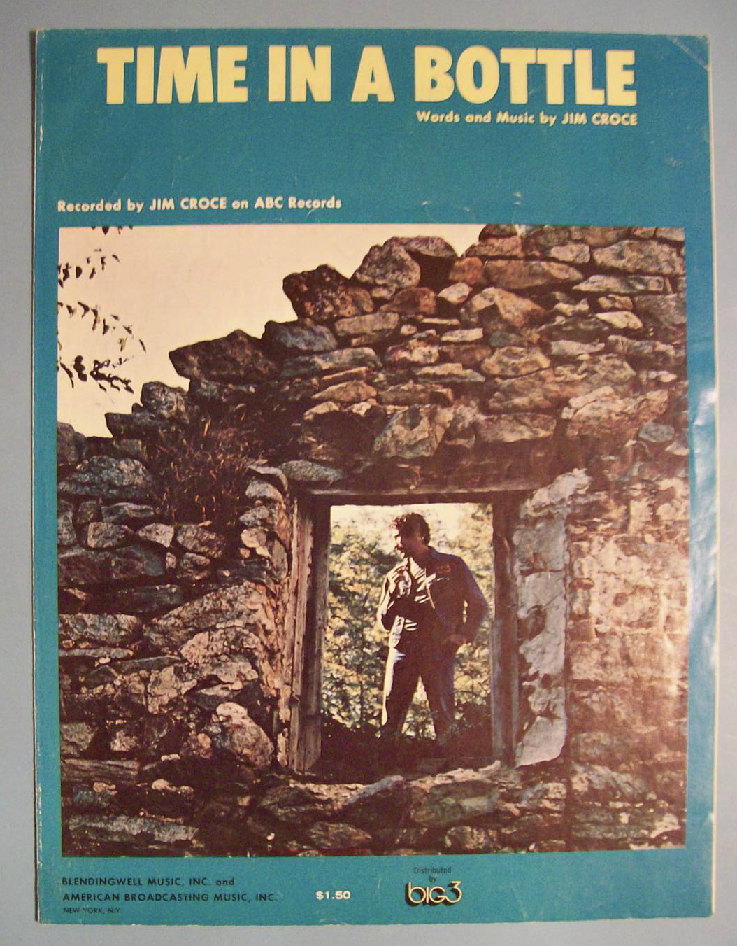 Sheet Music For 1972 Time In A Bottle