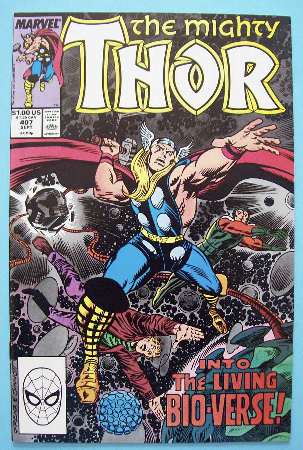 Mighty Thor Comics - Sept 1989 - Living Bio-Verse