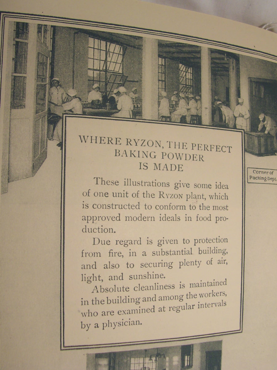 Ryzon Baking Book 1916 Marion Harris Neil