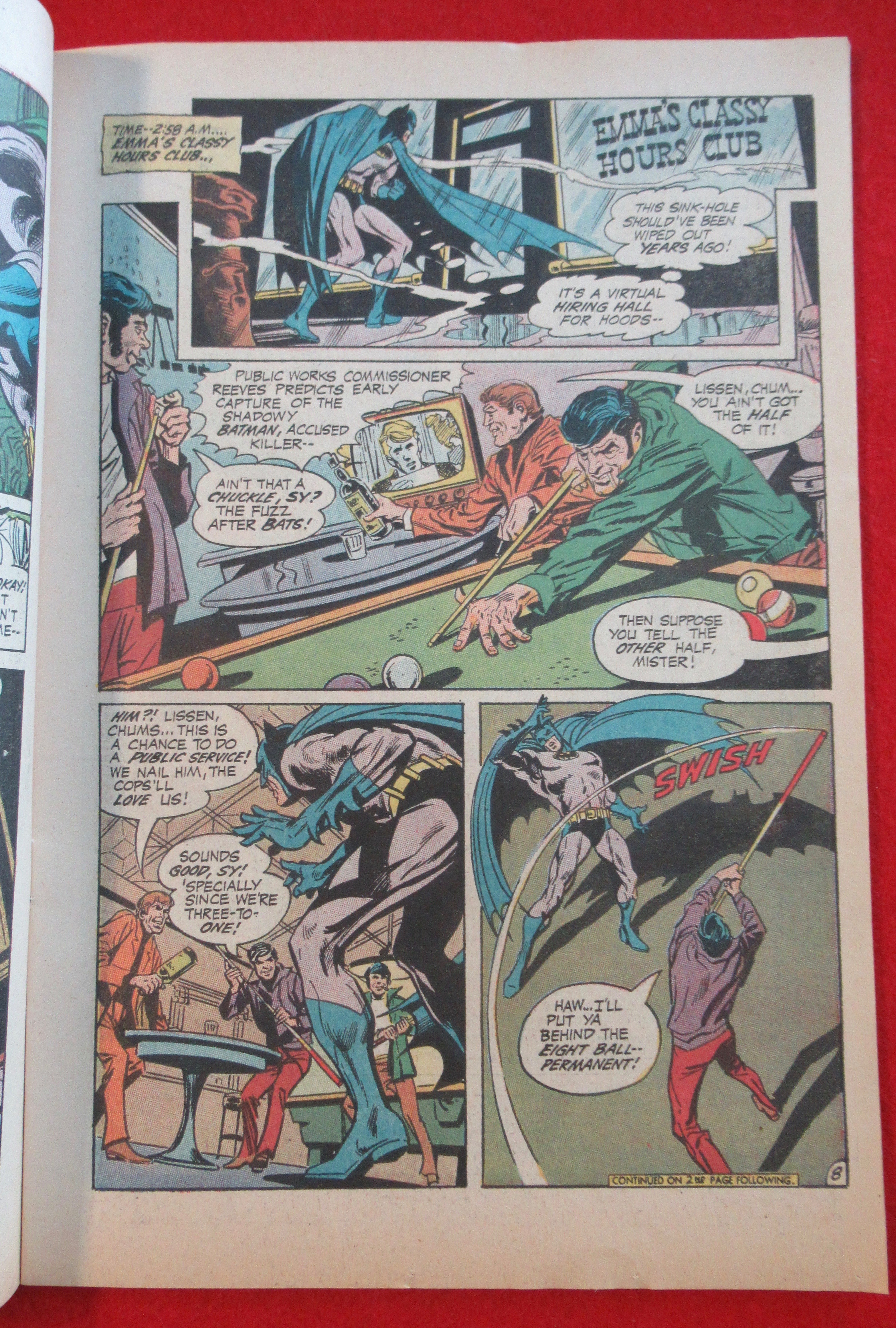 Batman Comic September 1970 Wanted For Murder One