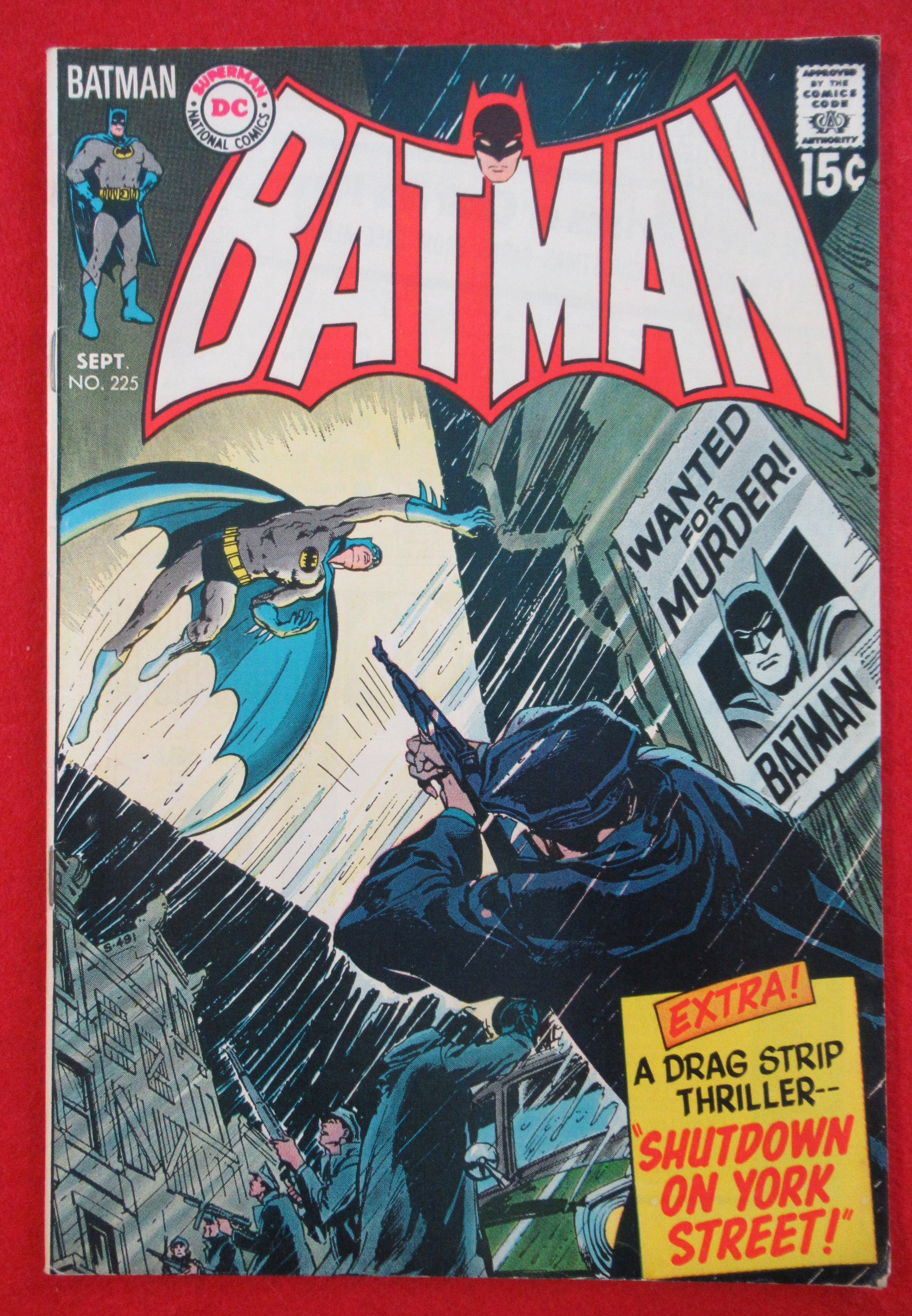 Batman Comic September 1970 Wanted For Murder One