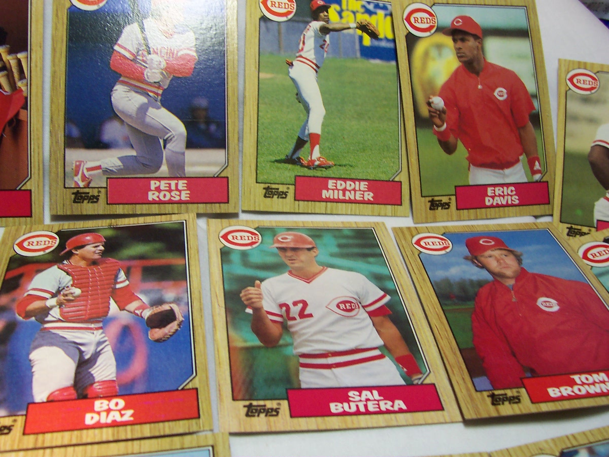 Baseball Cards Cincinnati Reds 29 cards 1987