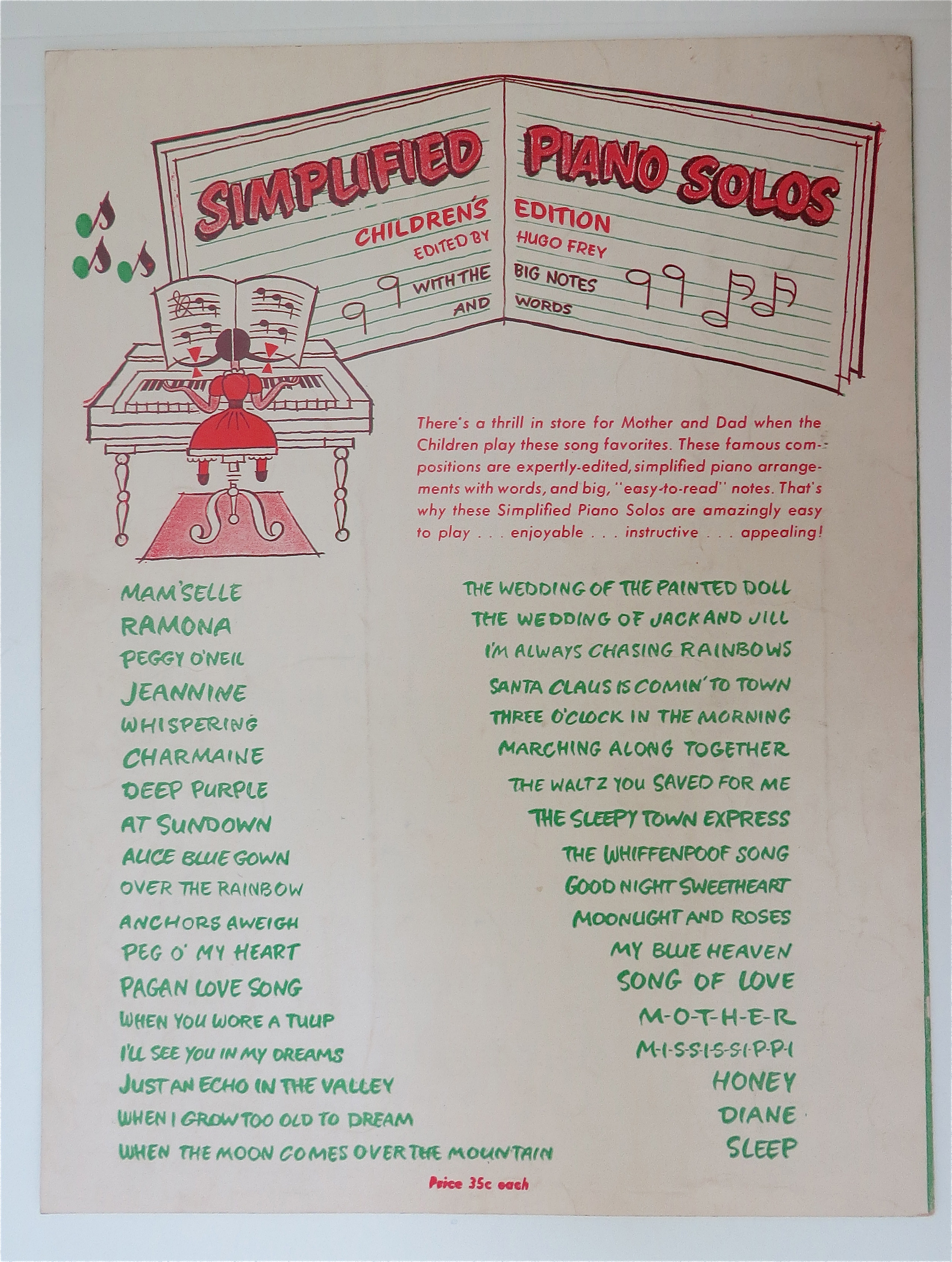 Sheet Music For 1934 Santa Claus Is Comin' To Town