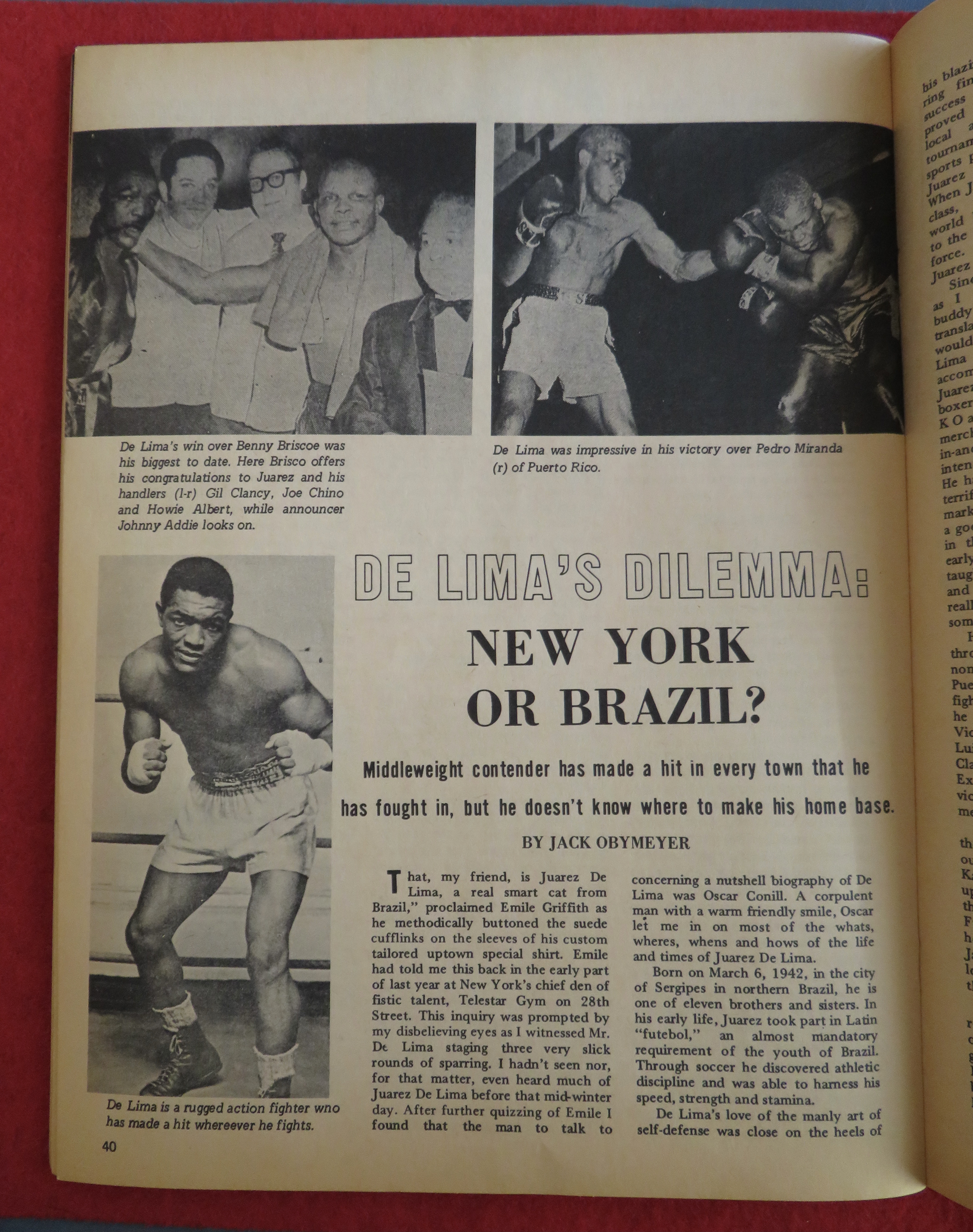 Boxing Illustrated Magazine December 1969 R Marciano