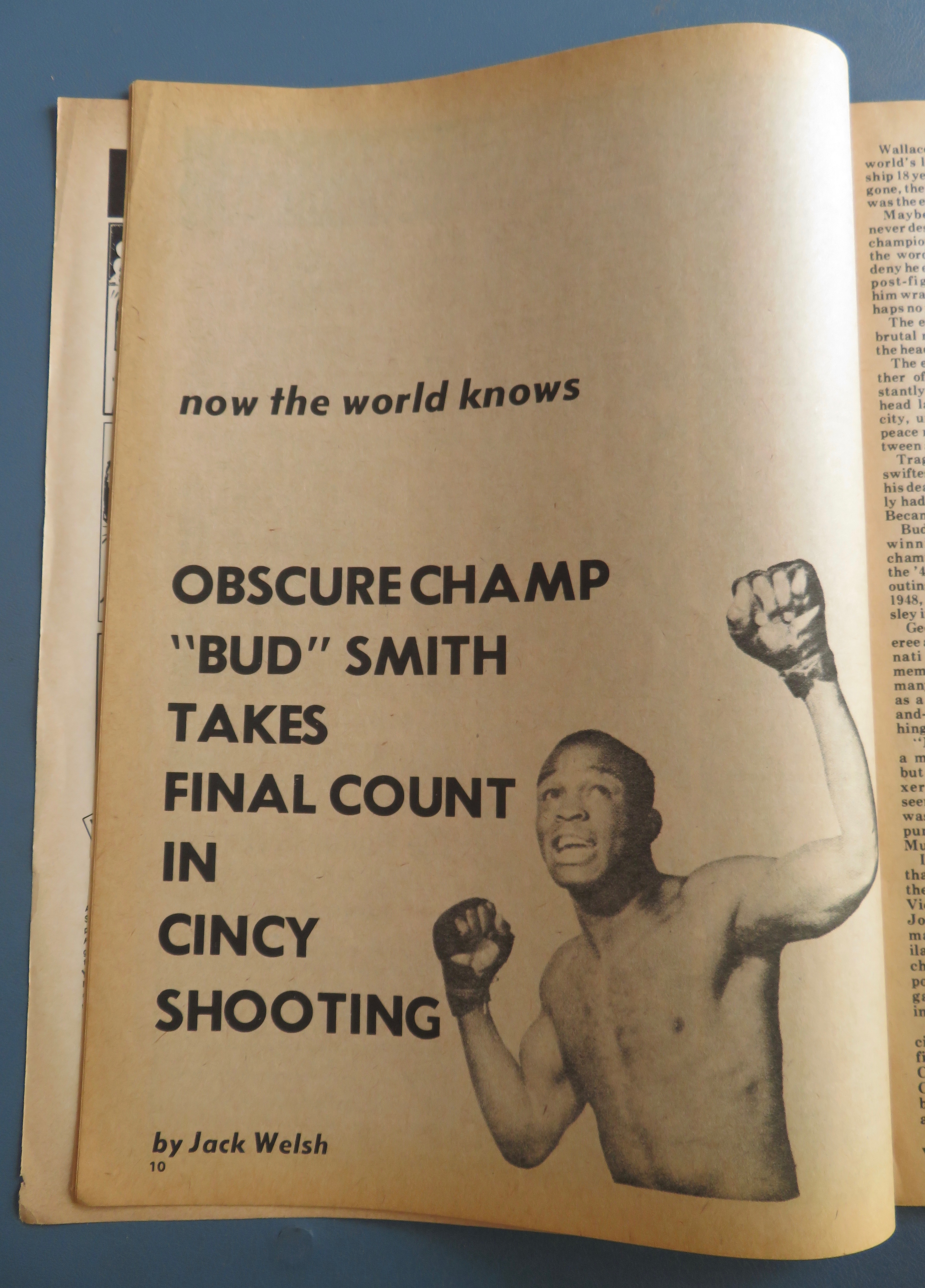 Boxing Illustrated Magazine October 1973 Bud Smith
