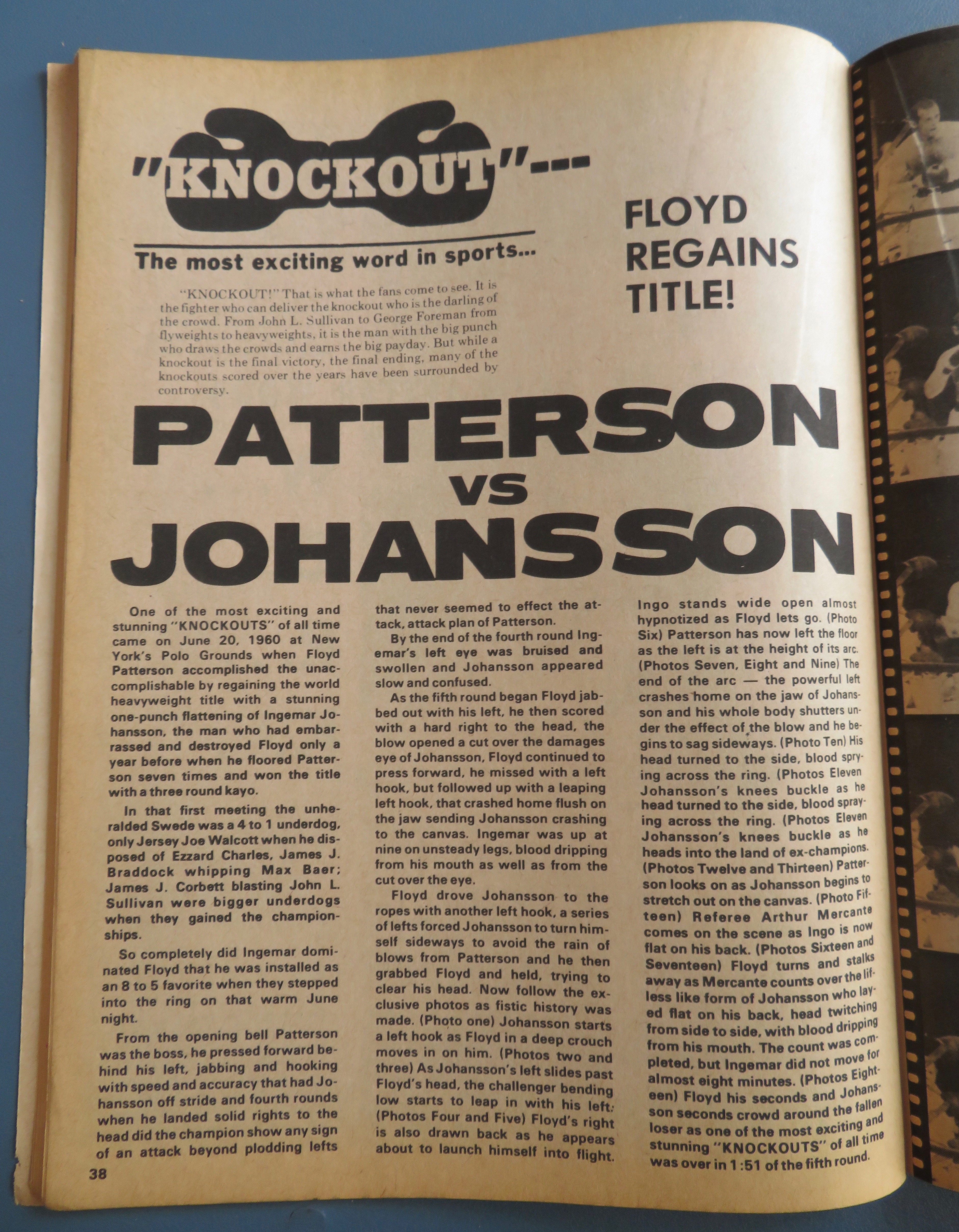 Boxing Illustrated Magazine October 1973 Bud Smith