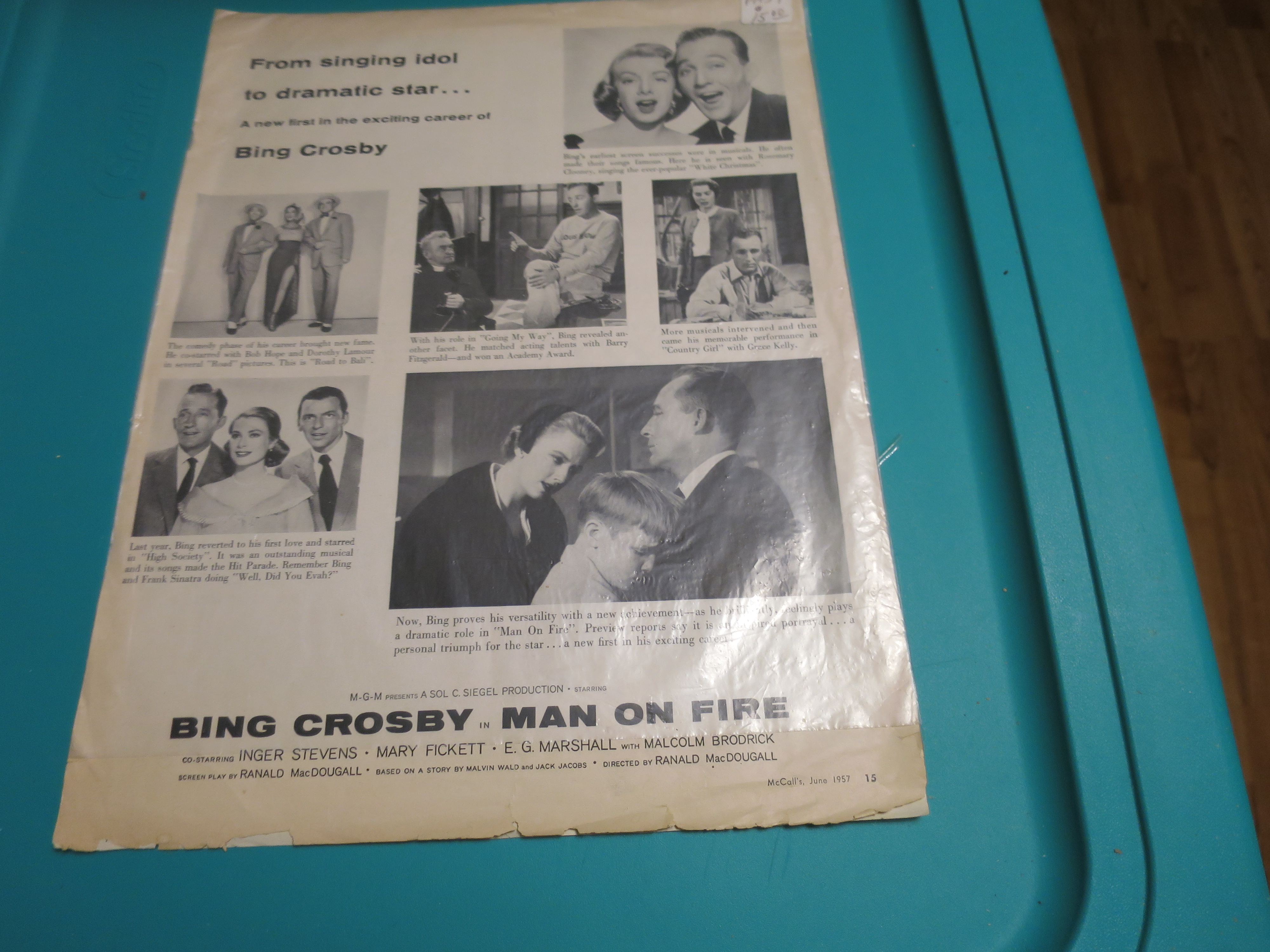 Collage of Bing Crosby 1957