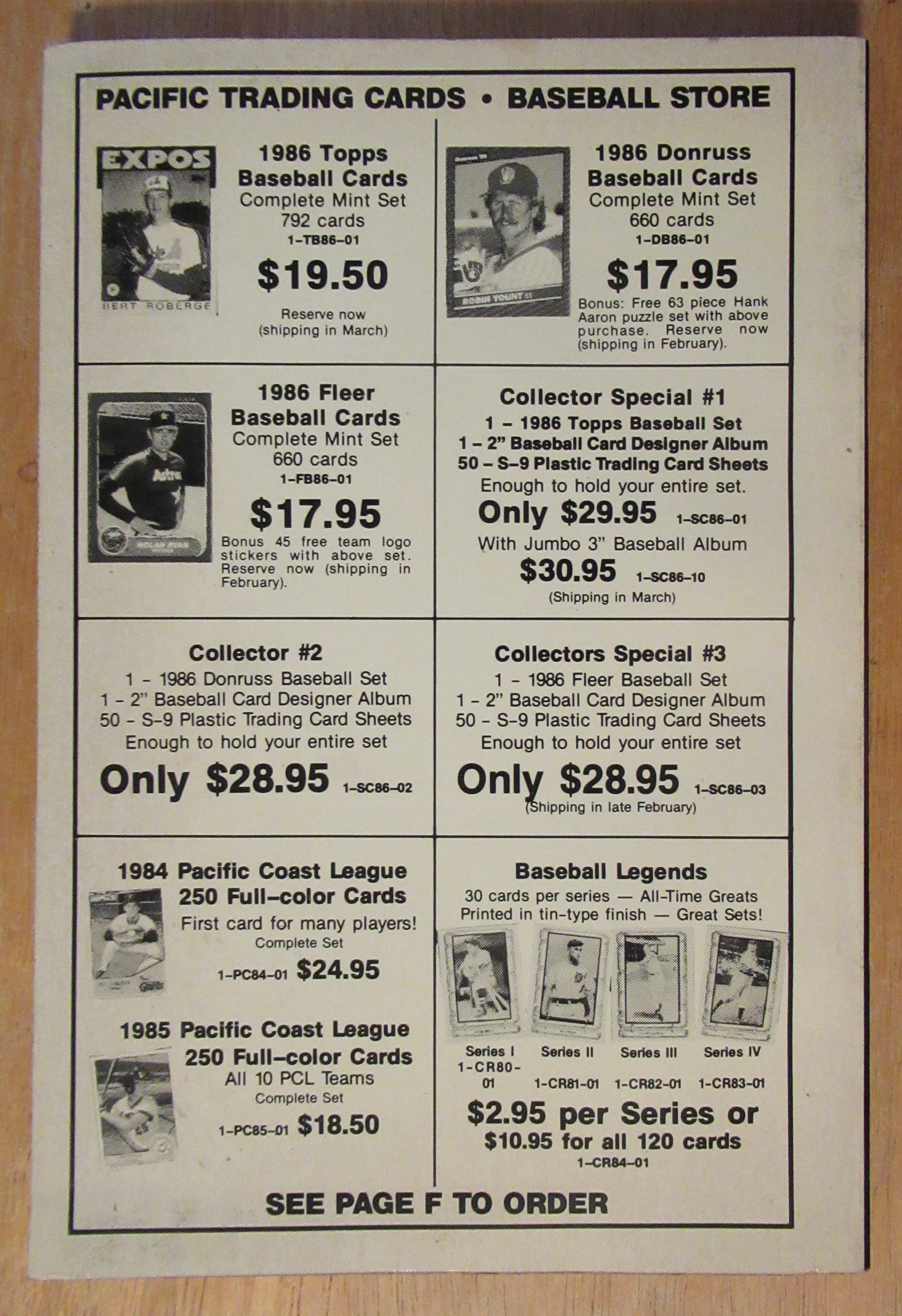 Big Book Of Baseball 1986 Complete Preview Of Season