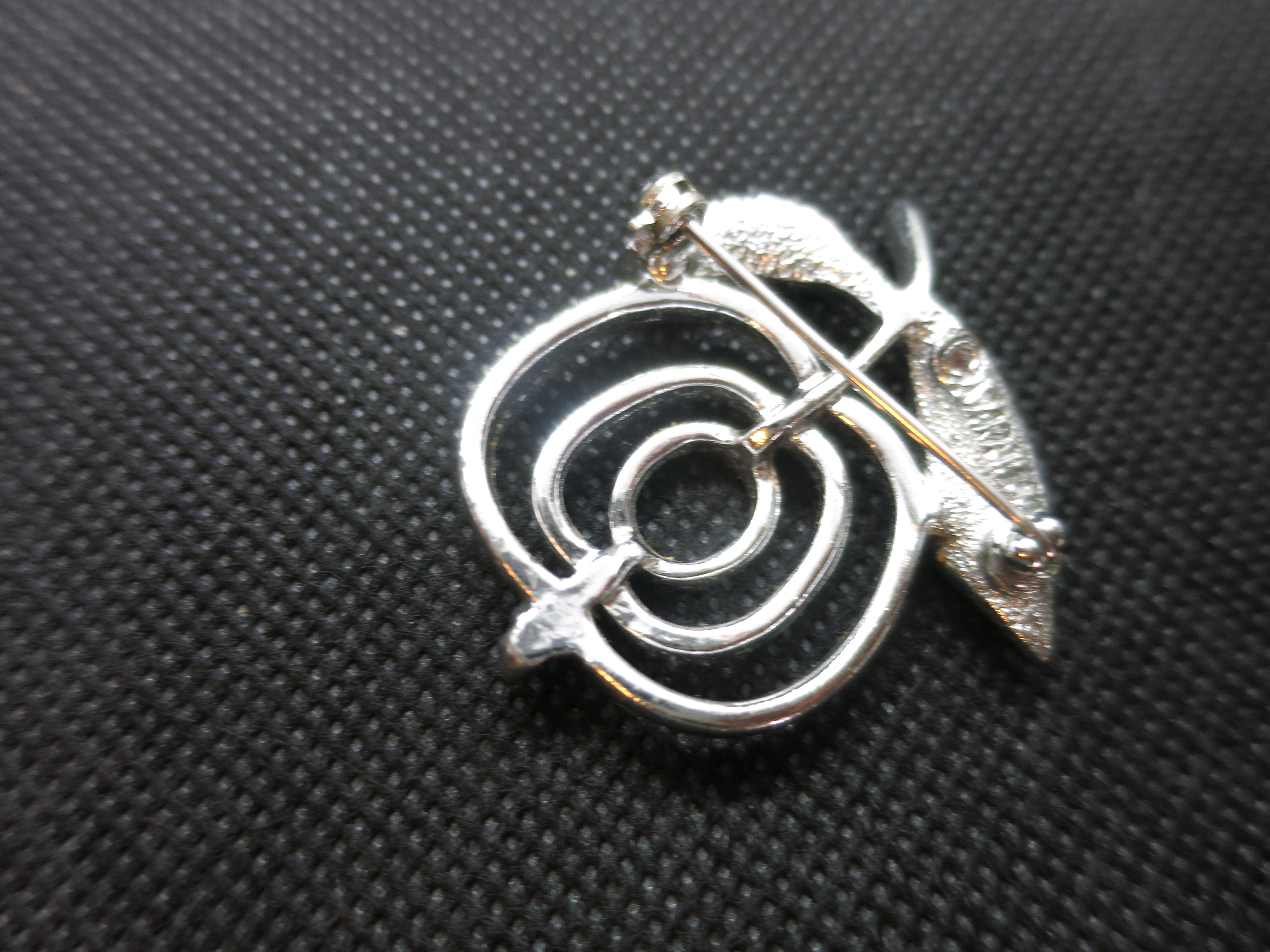 Sarah Coventry Apple Pin Silver Tone