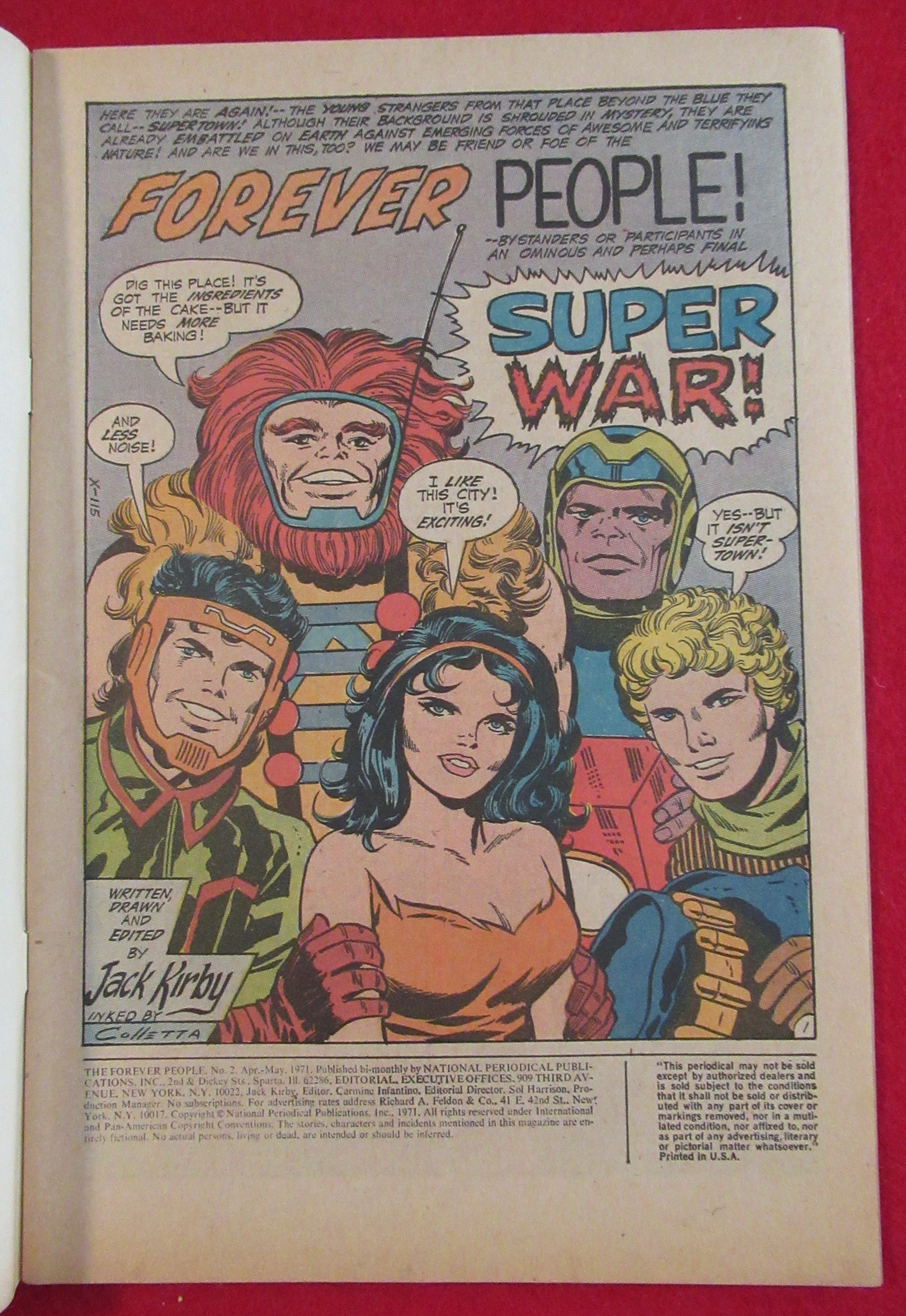 Forever People Comic May 1971 Super War