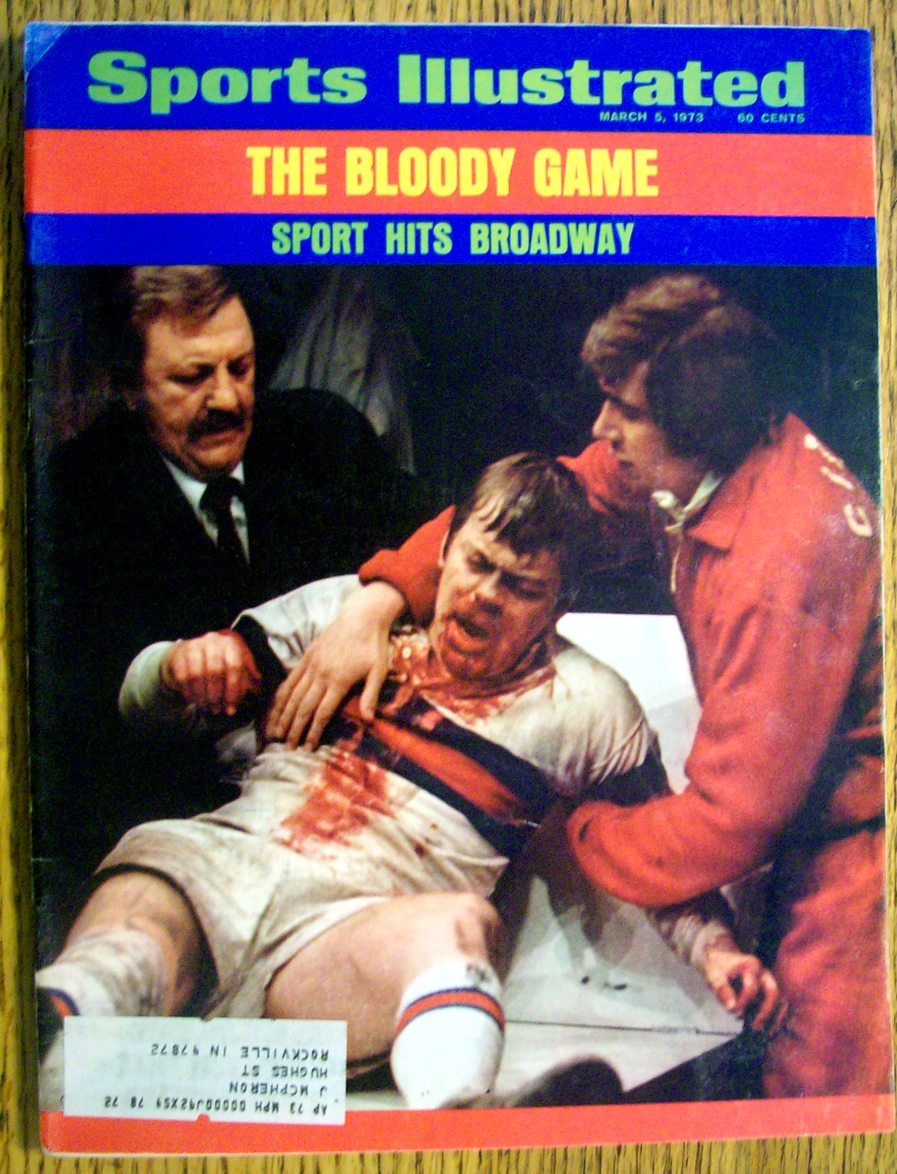 Sports Illustrated Magazine-March 5, 1973-Bloody Game