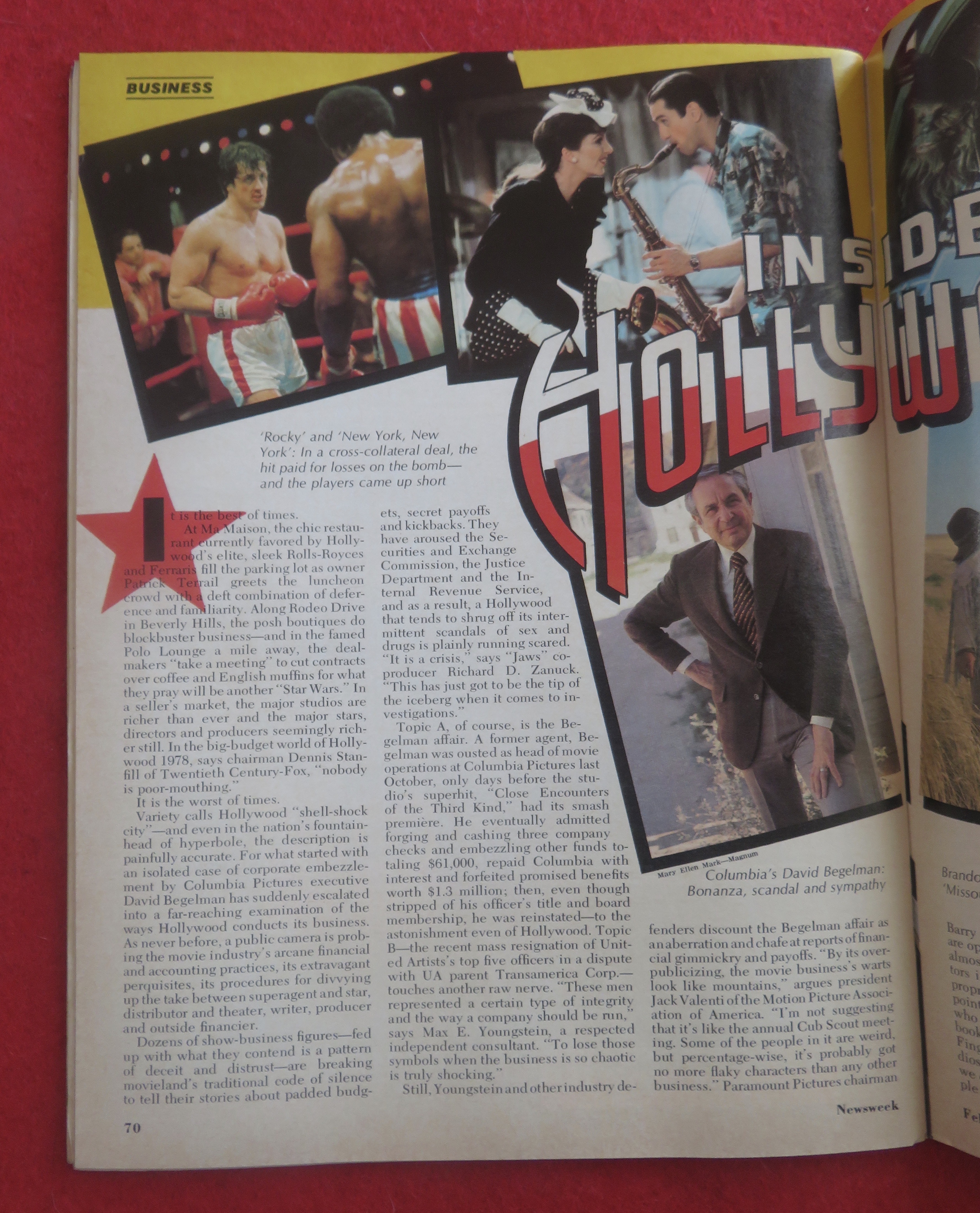 Newsweek Magazine February 13, 1978 Inside Hollywood