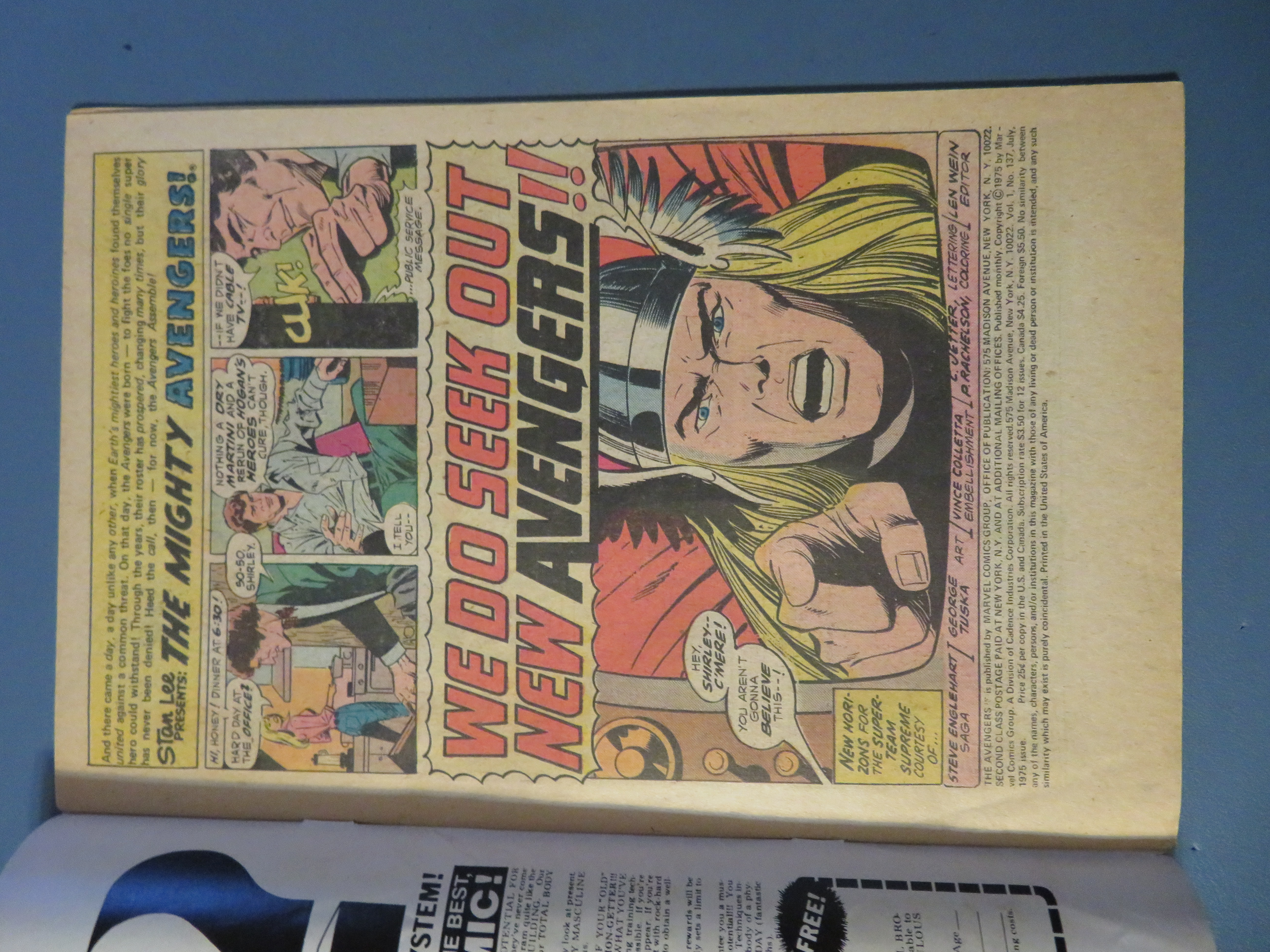 Avengers Comic July 1975 We Do Seek Out New Avengers