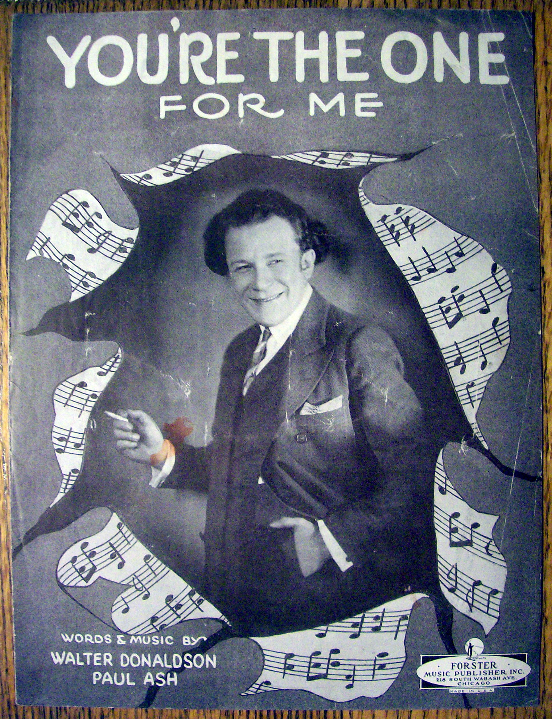 Sheet Music For 1927 You're The One For Me